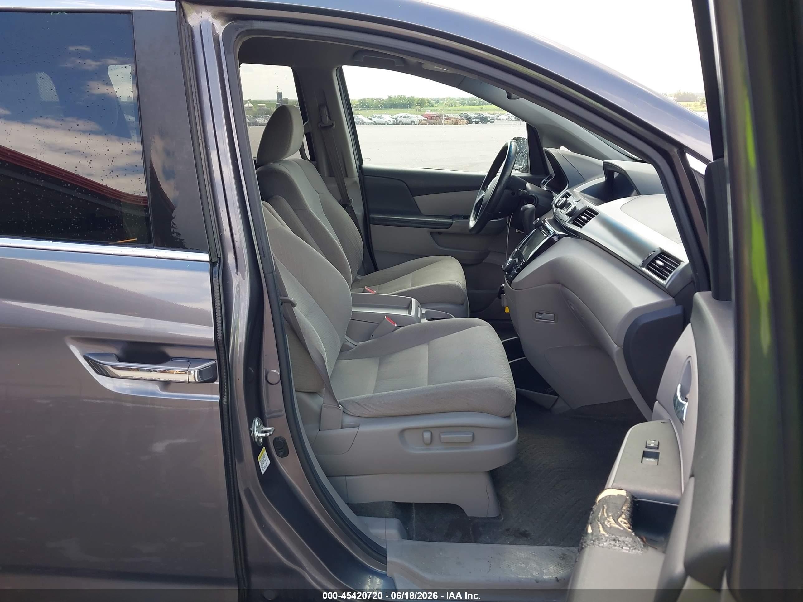 2014 Honda Odyssey Ex Gray vin: 5FNRL5H45EB010566