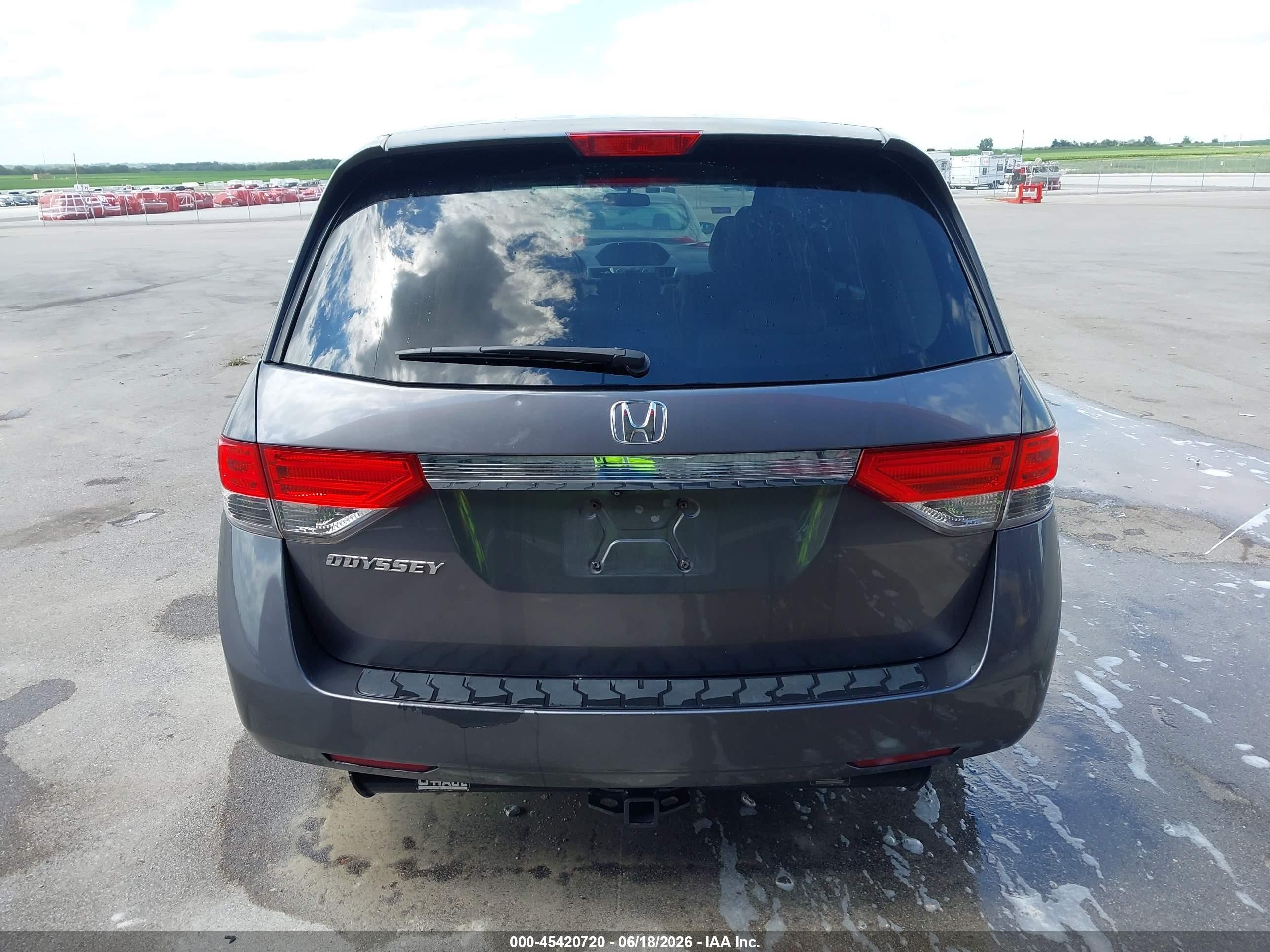 2014 Honda Odyssey Ex Gray vin: 5FNRL5H45EB010566