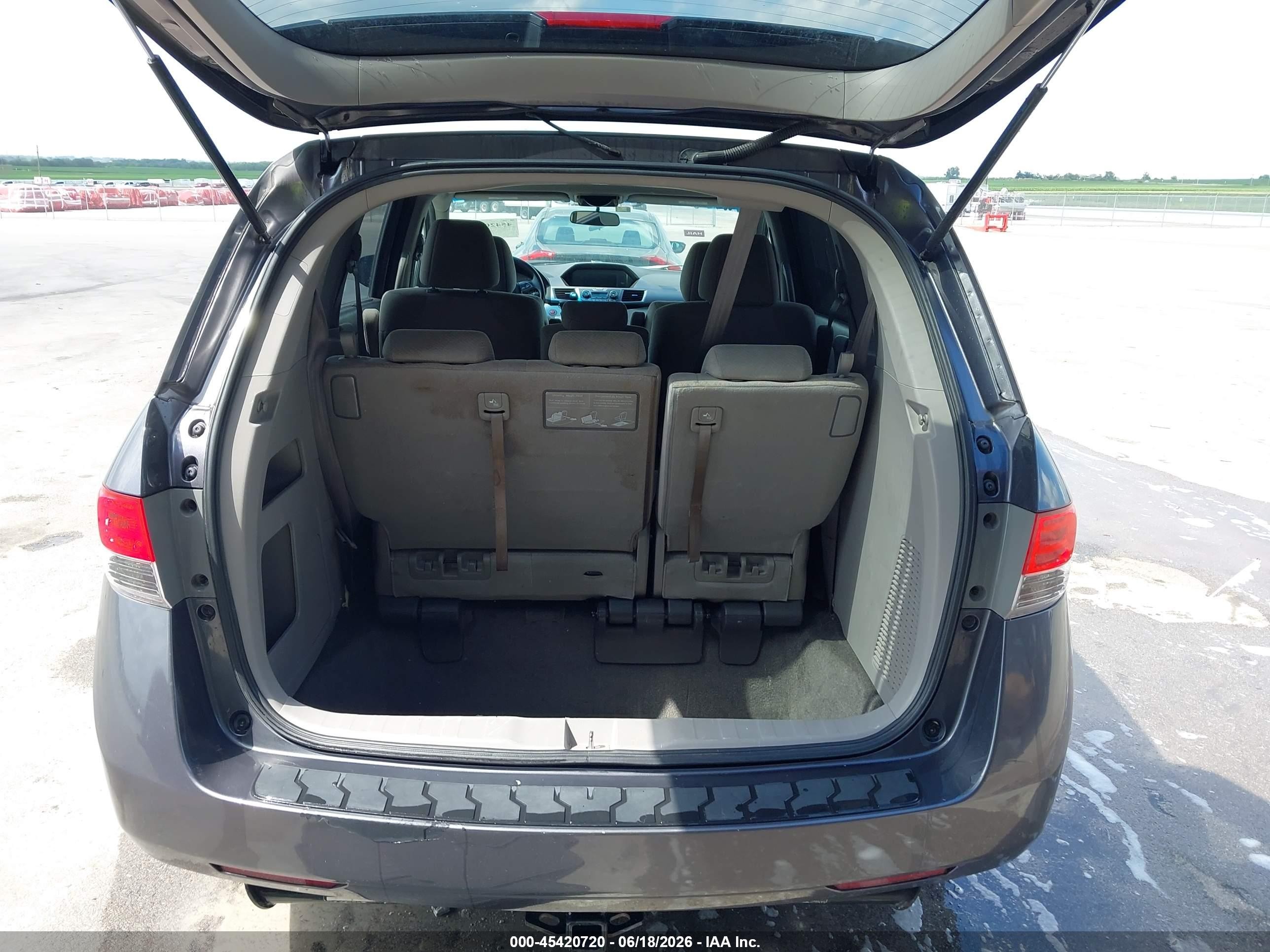 2014 Honda Odyssey Ex Gray vin: 5FNRL5H45EB010566