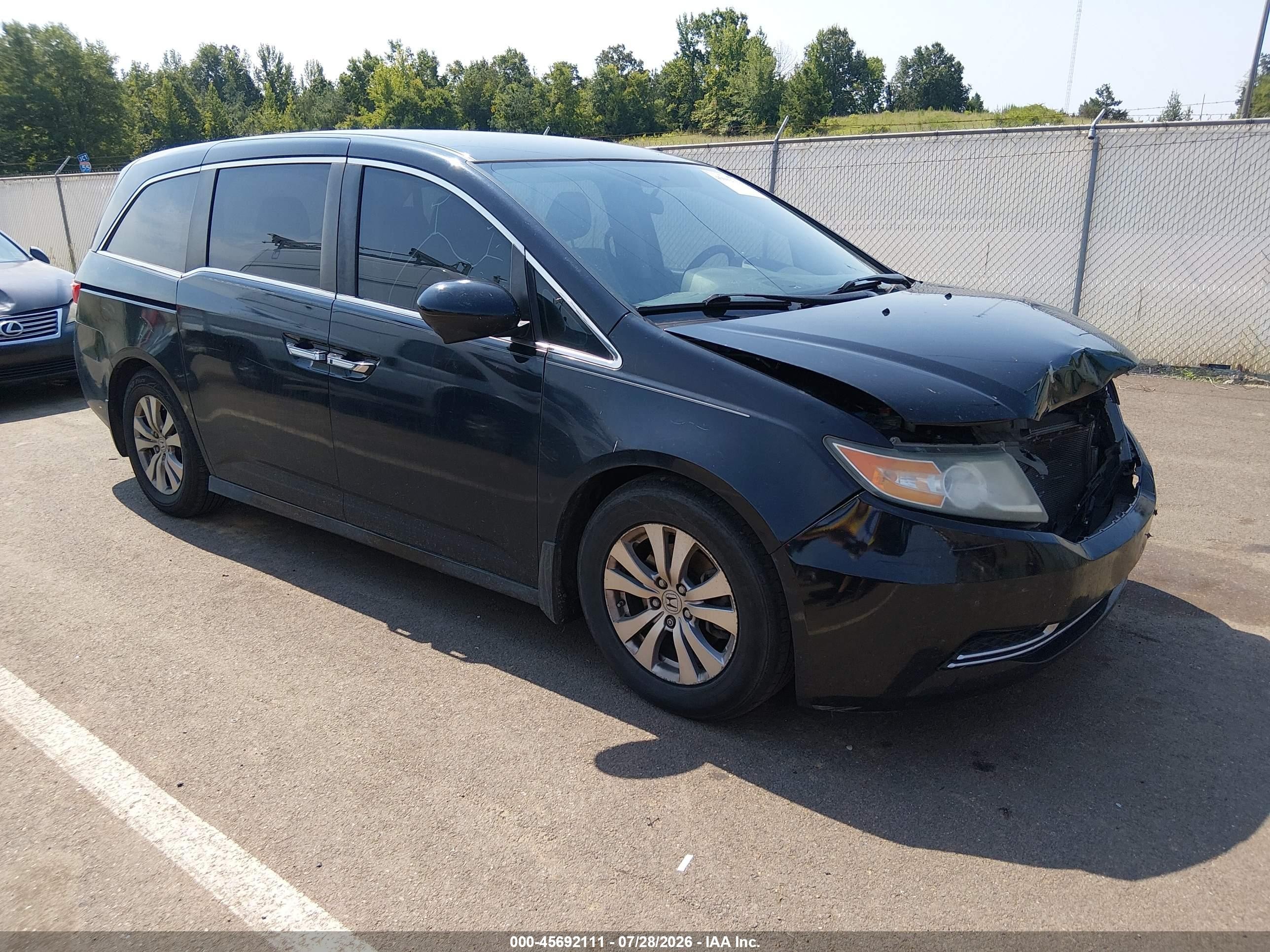 2014 Honda Odyssey Ex Black vin: 5FNRL5H45EB082741