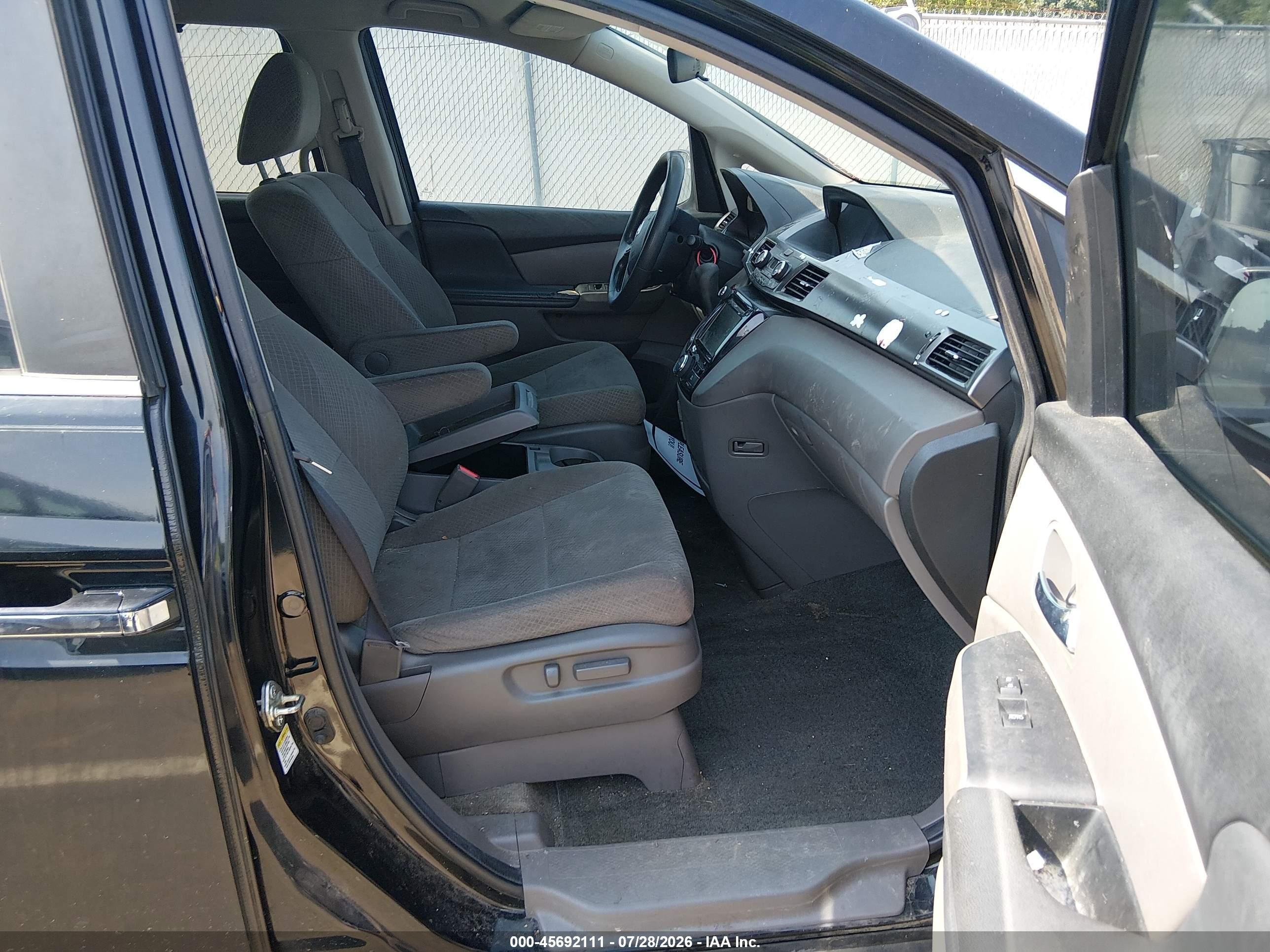2014 Honda Odyssey Ex Черный vin: 5FNRL5H45EB082741