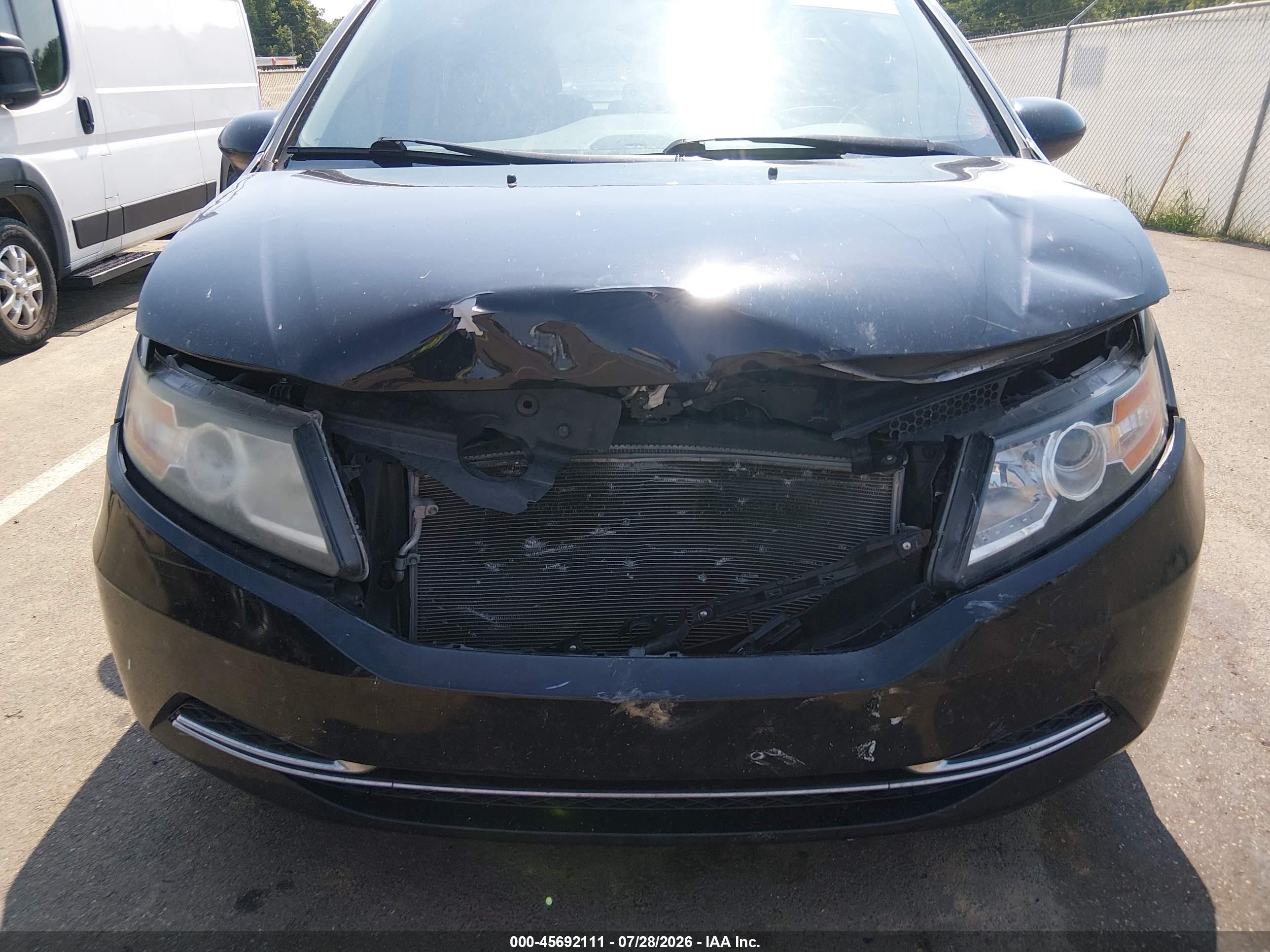 2014 Honda Odyssey Ex Черный vin: 5FNRL5H45EB082741