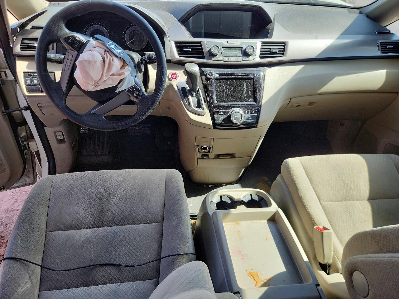 2015 Honda Odyssey Ex White vin: 5FNRL5H45FB012965