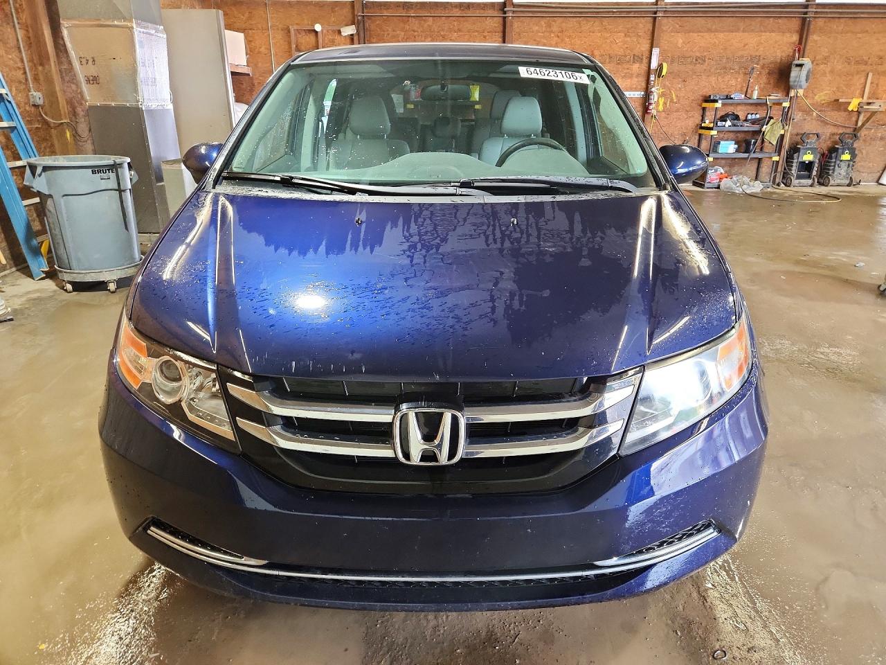2015 Honda Odyssey Ex Blue vin: 5FNRL5H45FB040281