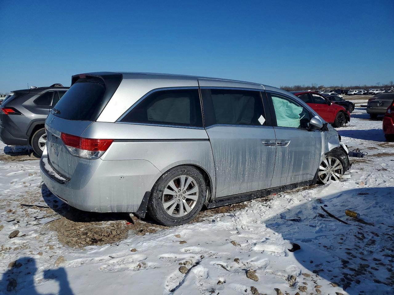 2015 Honda Odyssey Ex Silver vin: 5FNRL5H45FB053855