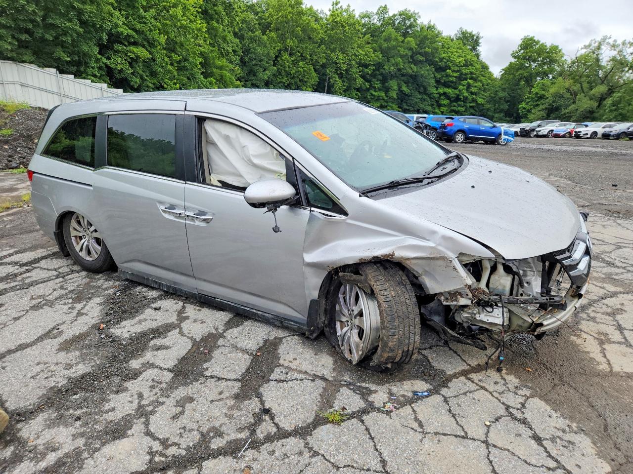 2015 Honda Odyssey Ex Silver vin: 5FNRL5H45FB071692