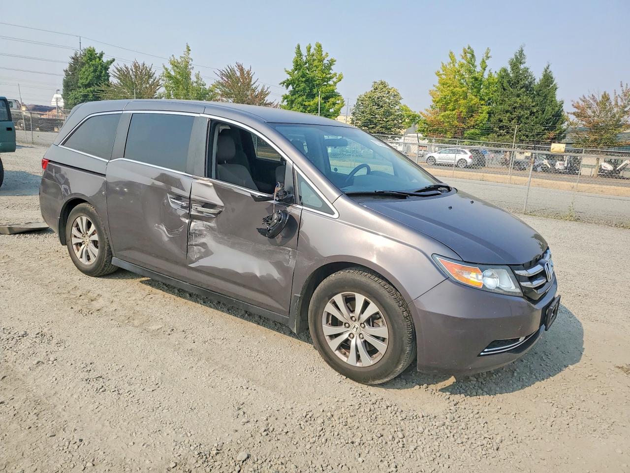 2015 Honda Odyssey Ex Gray vin: 5FNRL5H45FB119305