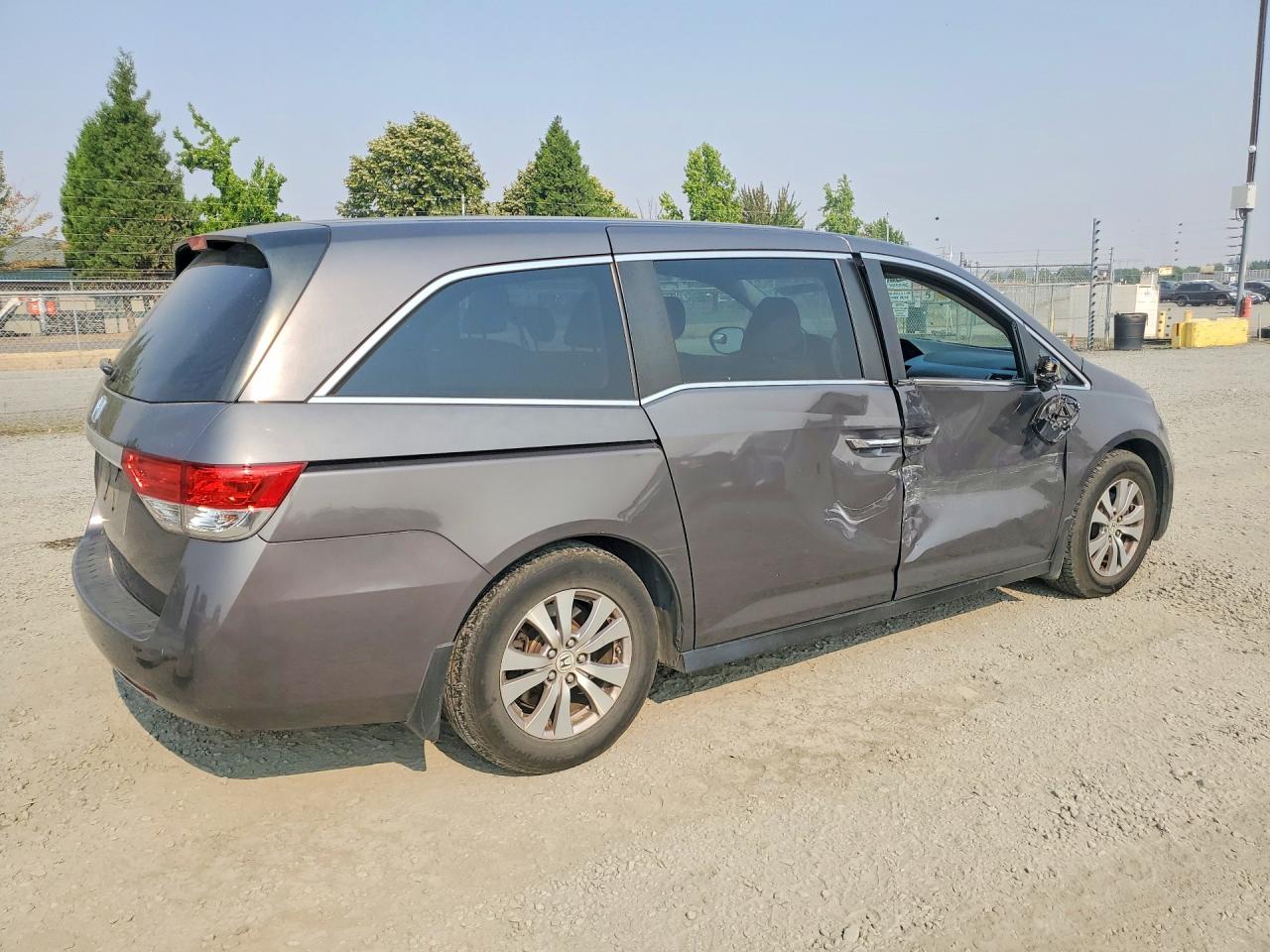 2015 Honda Odyssey Ex Gray vin: 5FNRL5H45FB119305