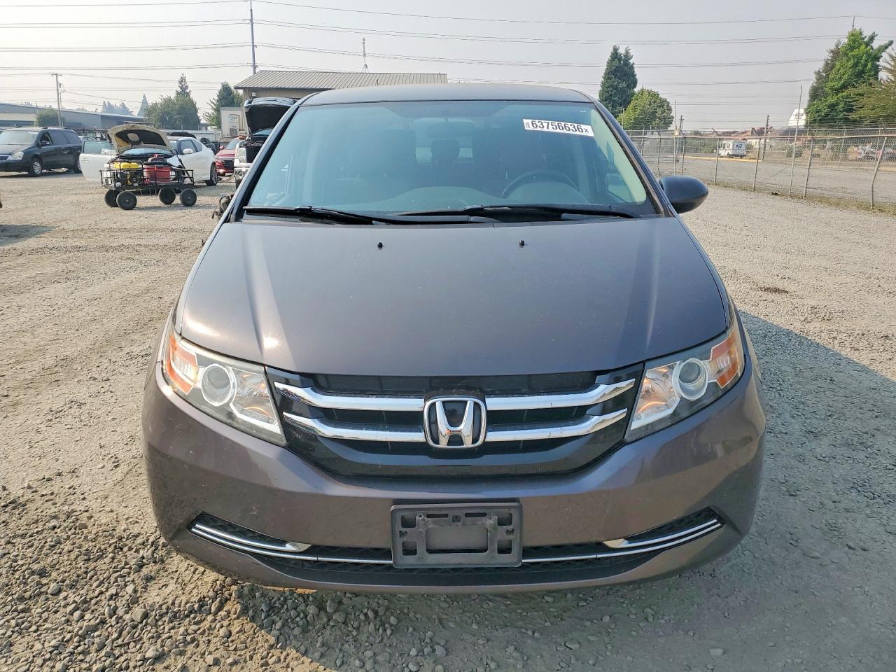 2015 Honda Odyssey Ex Gray vin: 5FNRL5H45FB119305