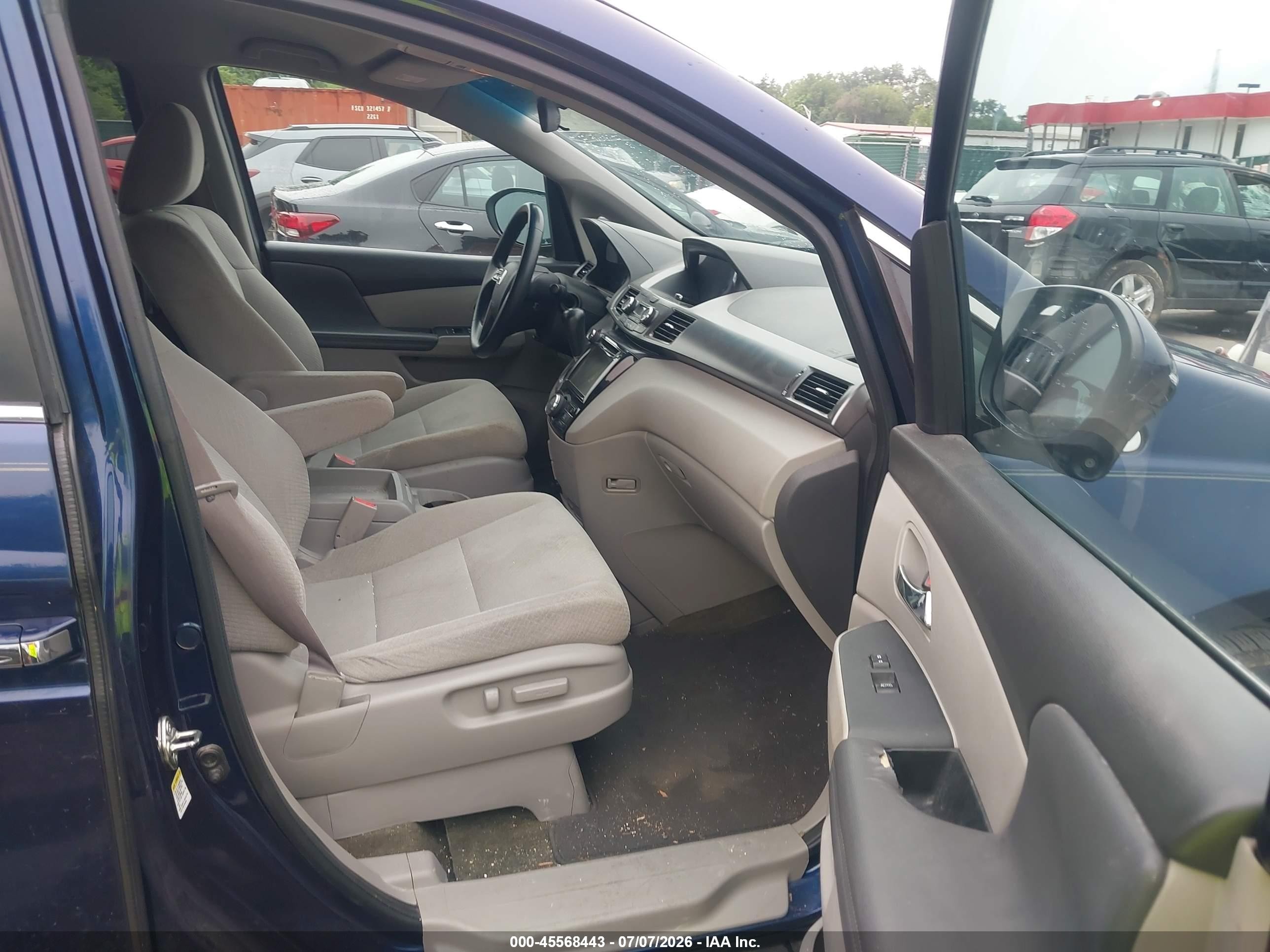 2015 Honda Odyssey Ex Blue vin: 5FNRL5H45FB123192