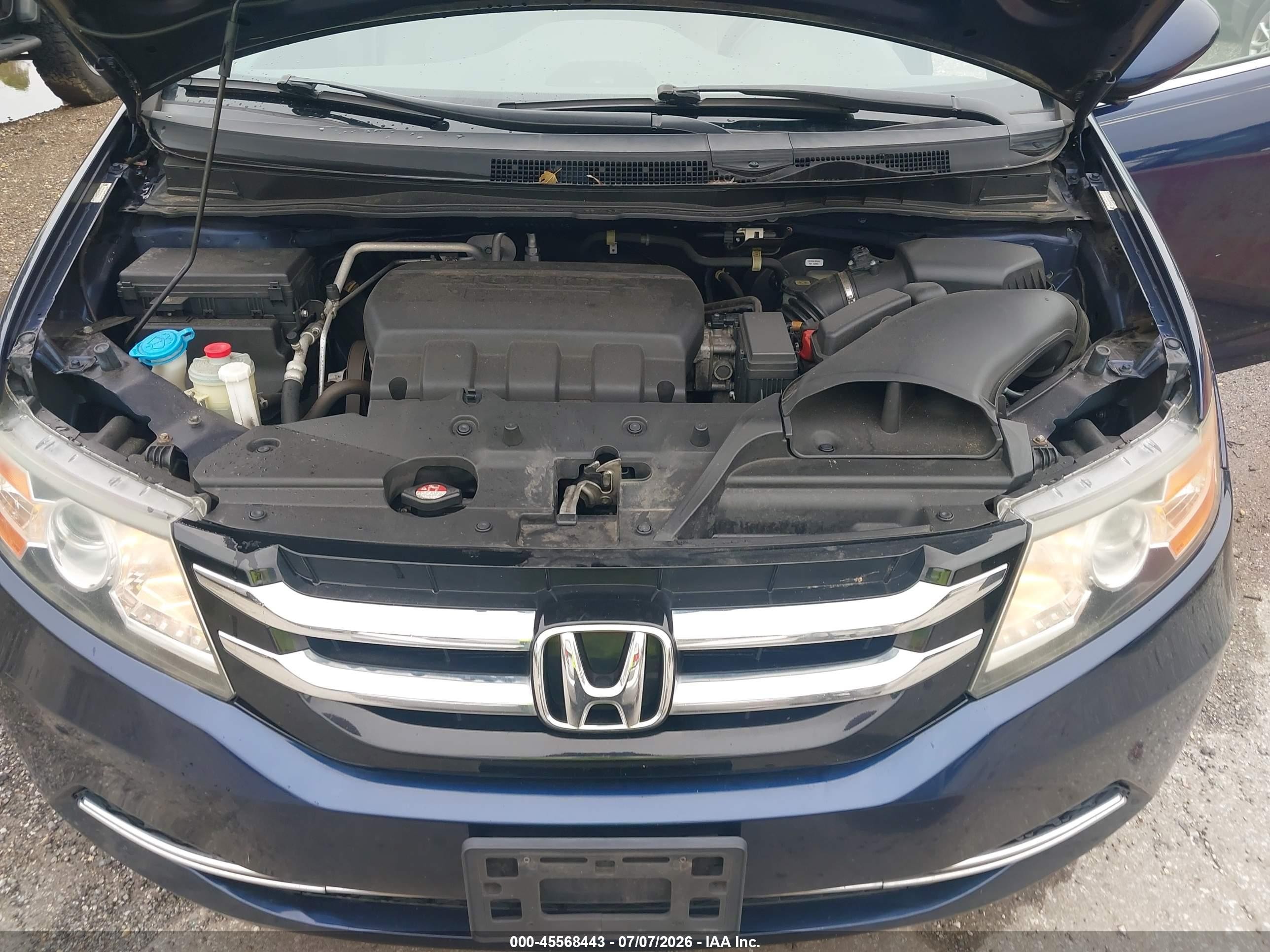 2015 Honda Odyssey Ex Blue vin: 5FNRL5H45FB123192