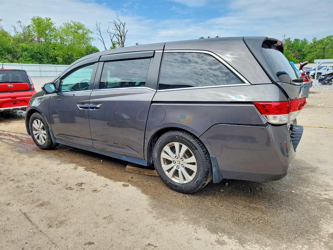 2016 Honda Odyssey Ex Gray vin: 5FNRL5H45GB091510