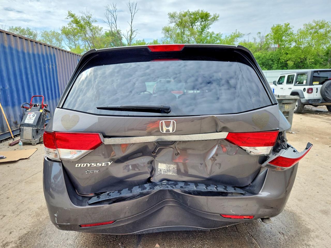 2016 Honda Odyssey Ex Gray vin: 5FNRL5H45GB091510