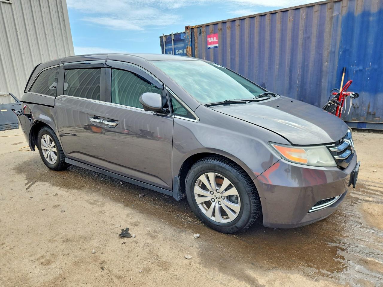2016 Honda Odyssey Ex Gray vin: 5FNRL5H45GB091510