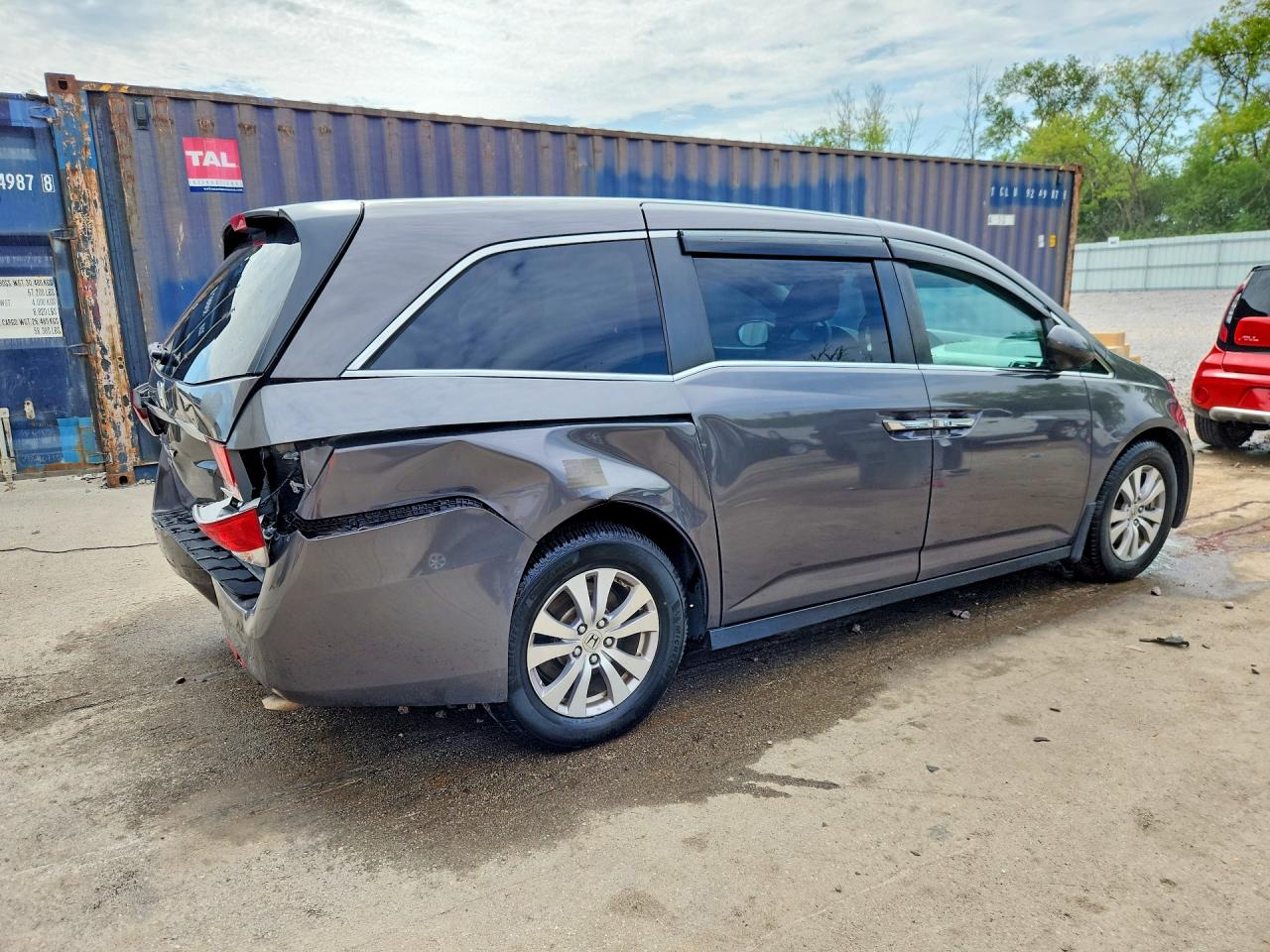 2016 Honda Odyssey Ex Gray vin: 5FNRL5H45GB091510