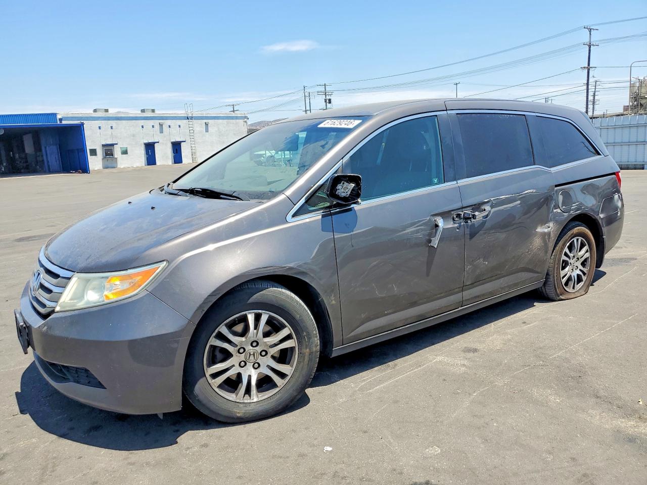 2011 Honda Odyssey Ex Gray vin: 5FNRL5H46BB023130