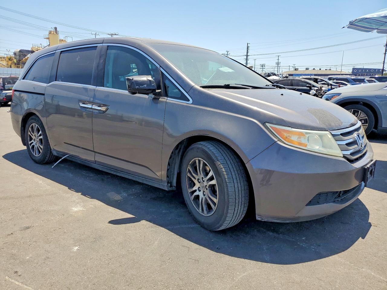 2011 Honda Odyssey Ex Gray vin: 5FNRL5H46BB023130