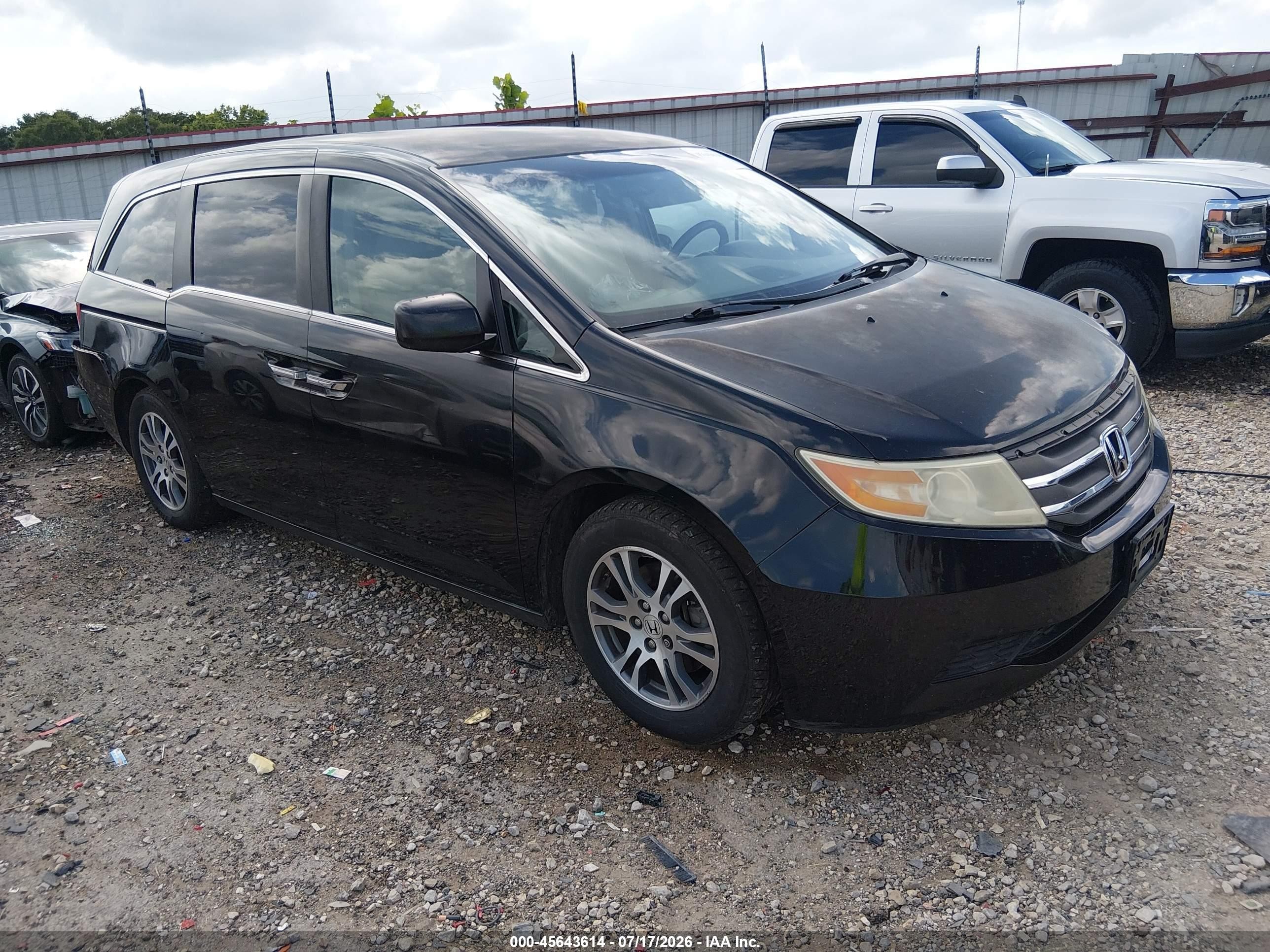 2011 Honda Odyssey Ex Black vin: 5FNRL5H46BB027954