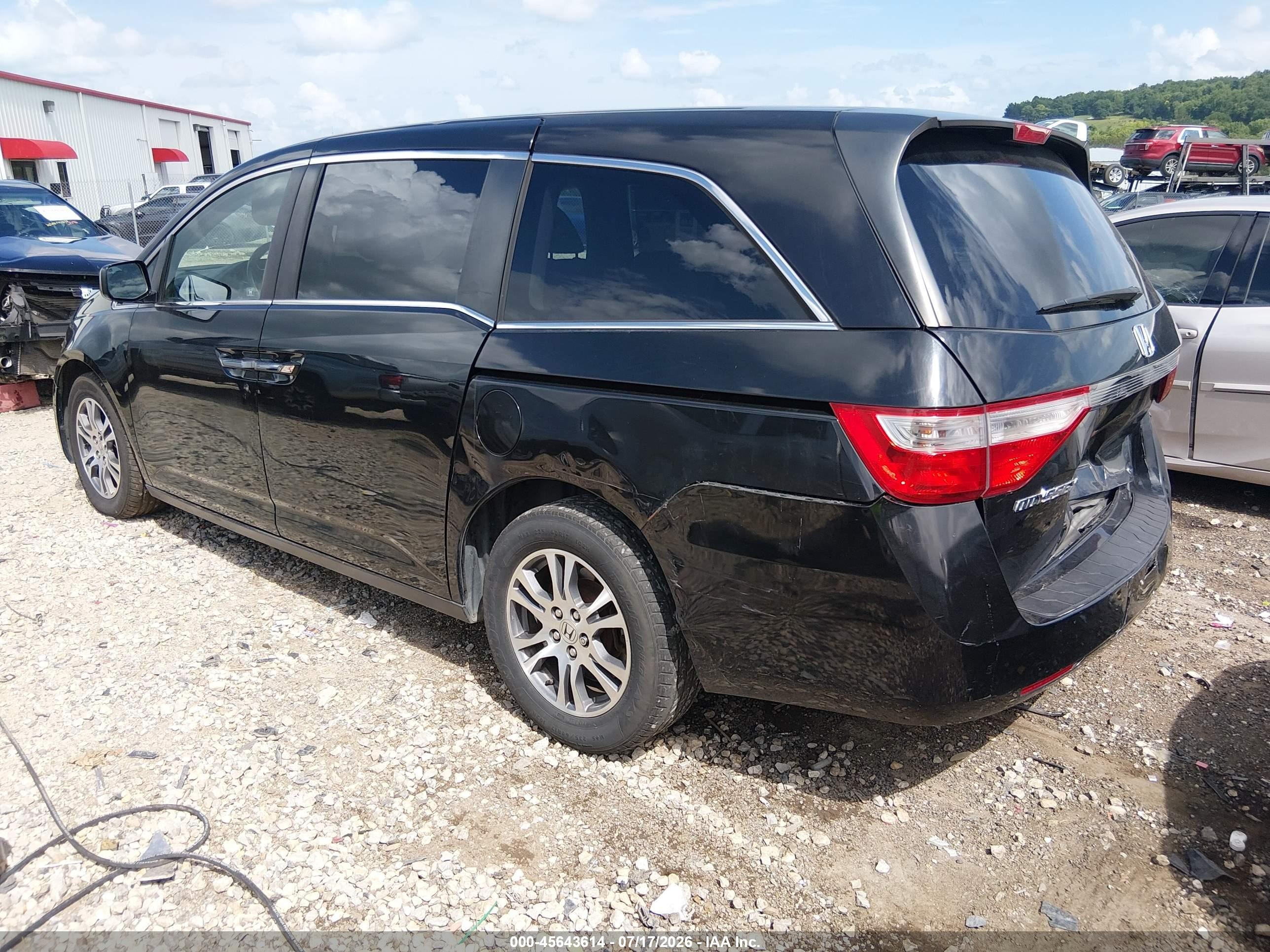 2011 Honda Odyssey Ex Black vin: 5FNRL5H46BB027954