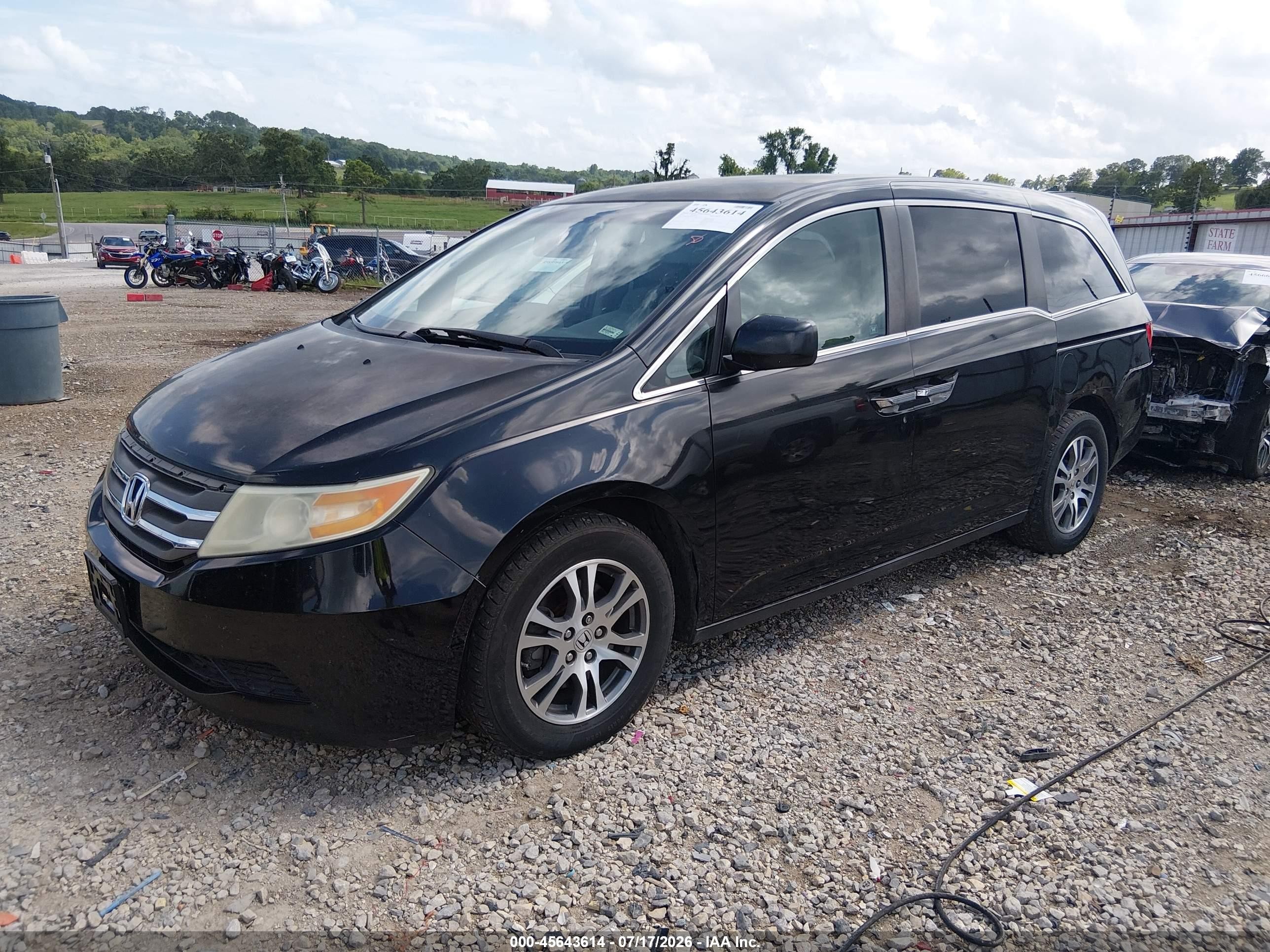 2011 Honda Odyssey Ex Black vin: 5FNRL5H46BB027954