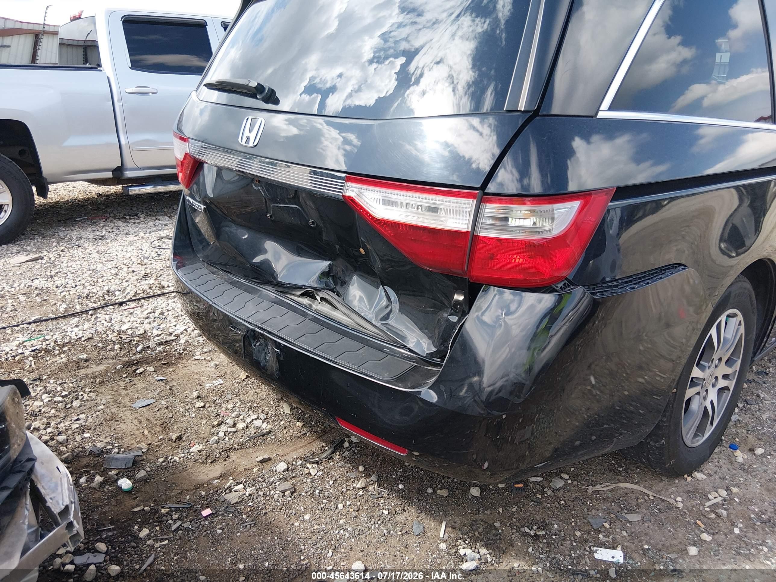 2011 Honda Odyssey Ex Black vin: 5FNRL5H46BB027954