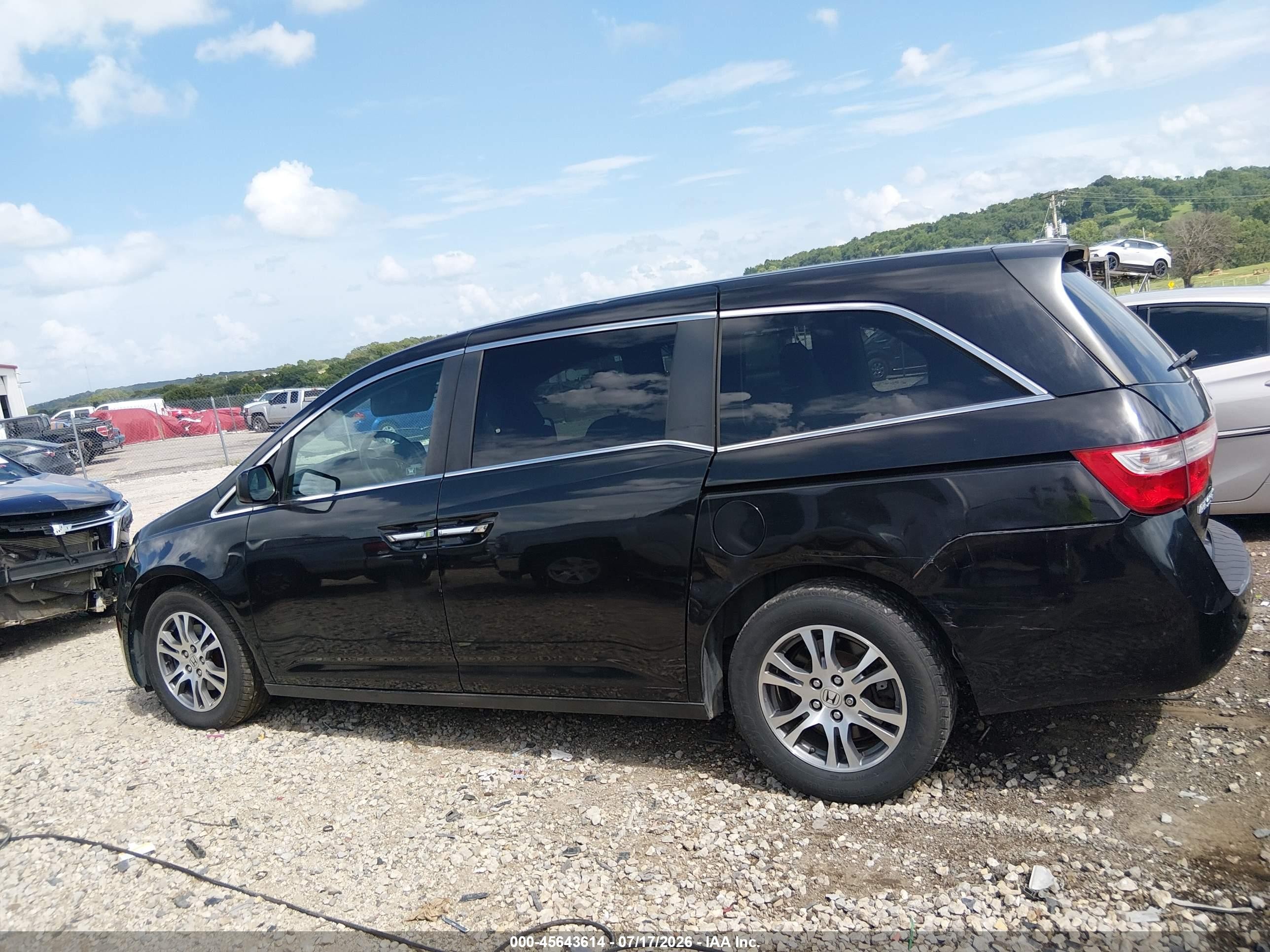 2011 Honda Odyssey Ex Black vin: 5FNRL5H46BB027954