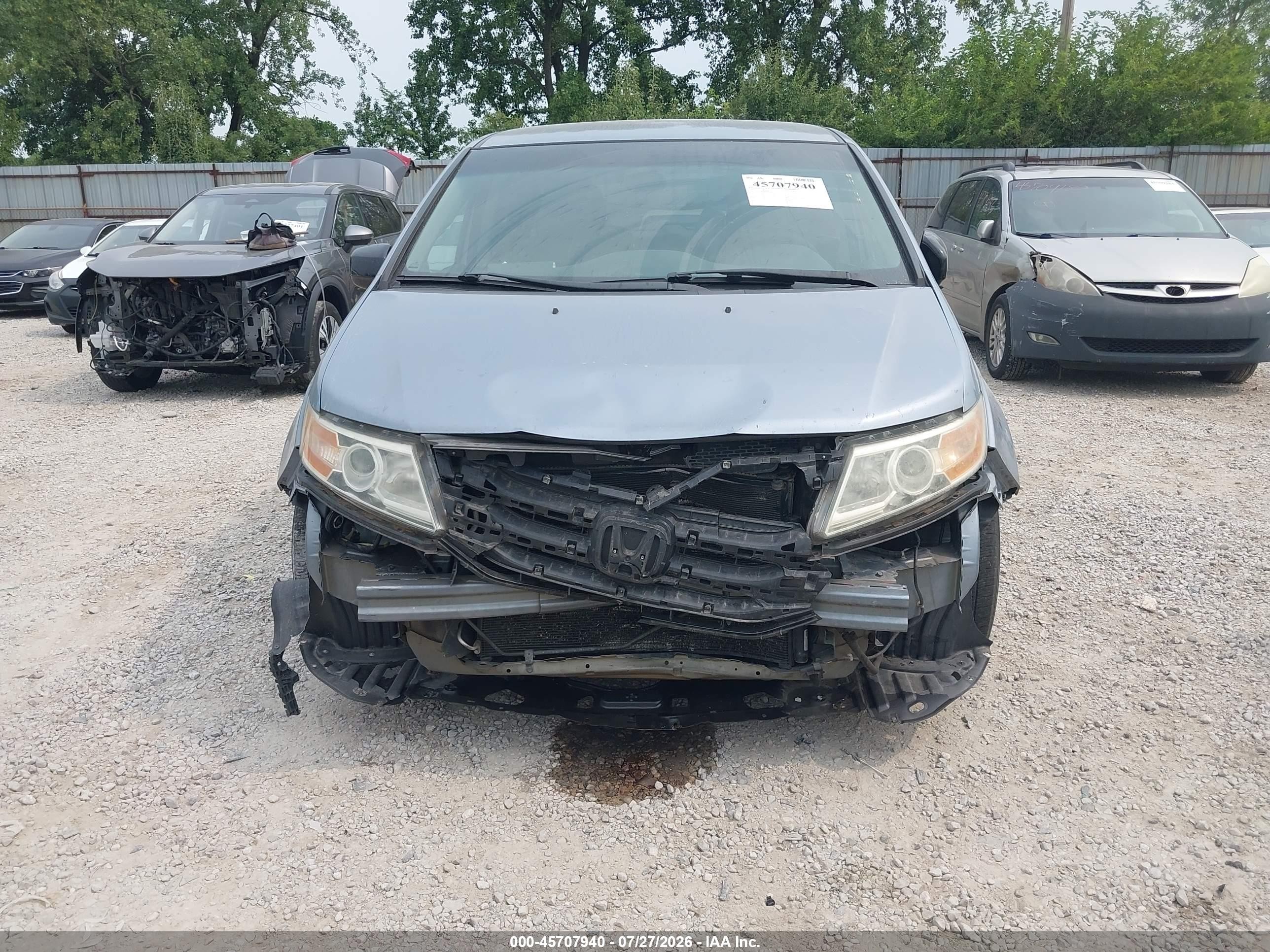2011 Honda Odyssey Ex Blue vin: 5FNRL5H46BB056208