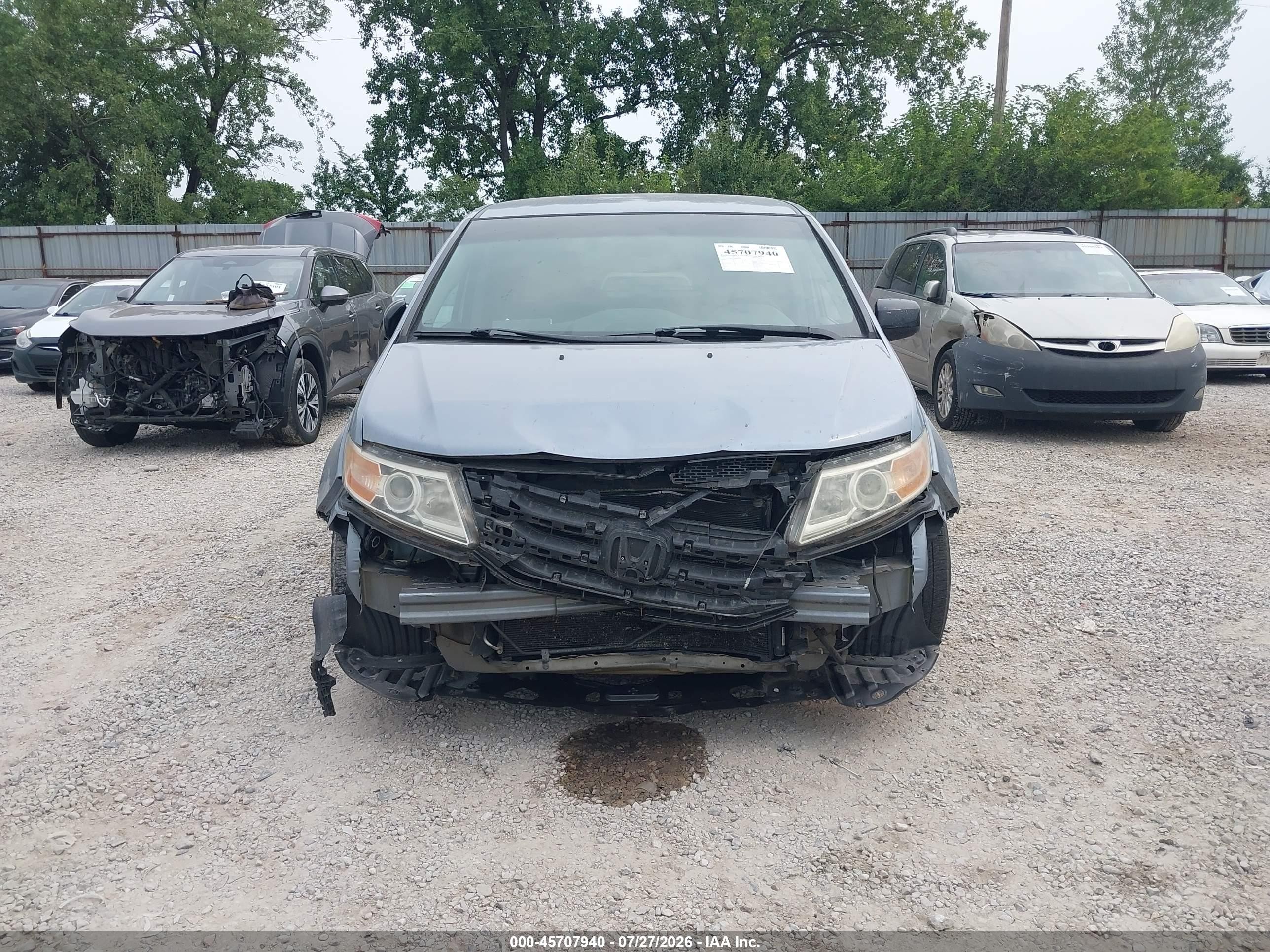 2011 Honda Odyssey Ex Blue vin: 5FNRL5H46BB056208