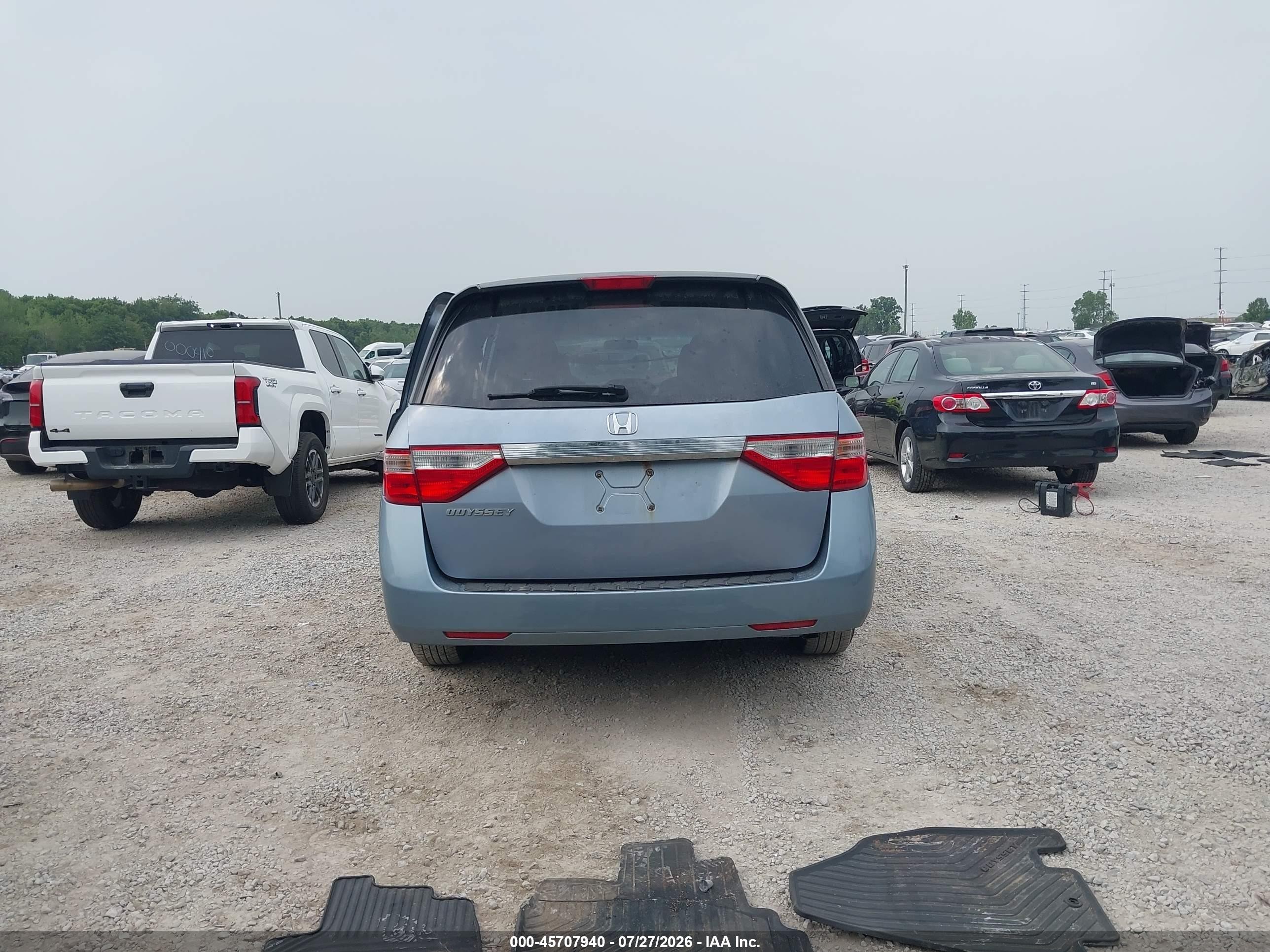 2011 Honda Odyssey Ex Blue vin: 5FNRL5H46BB056208