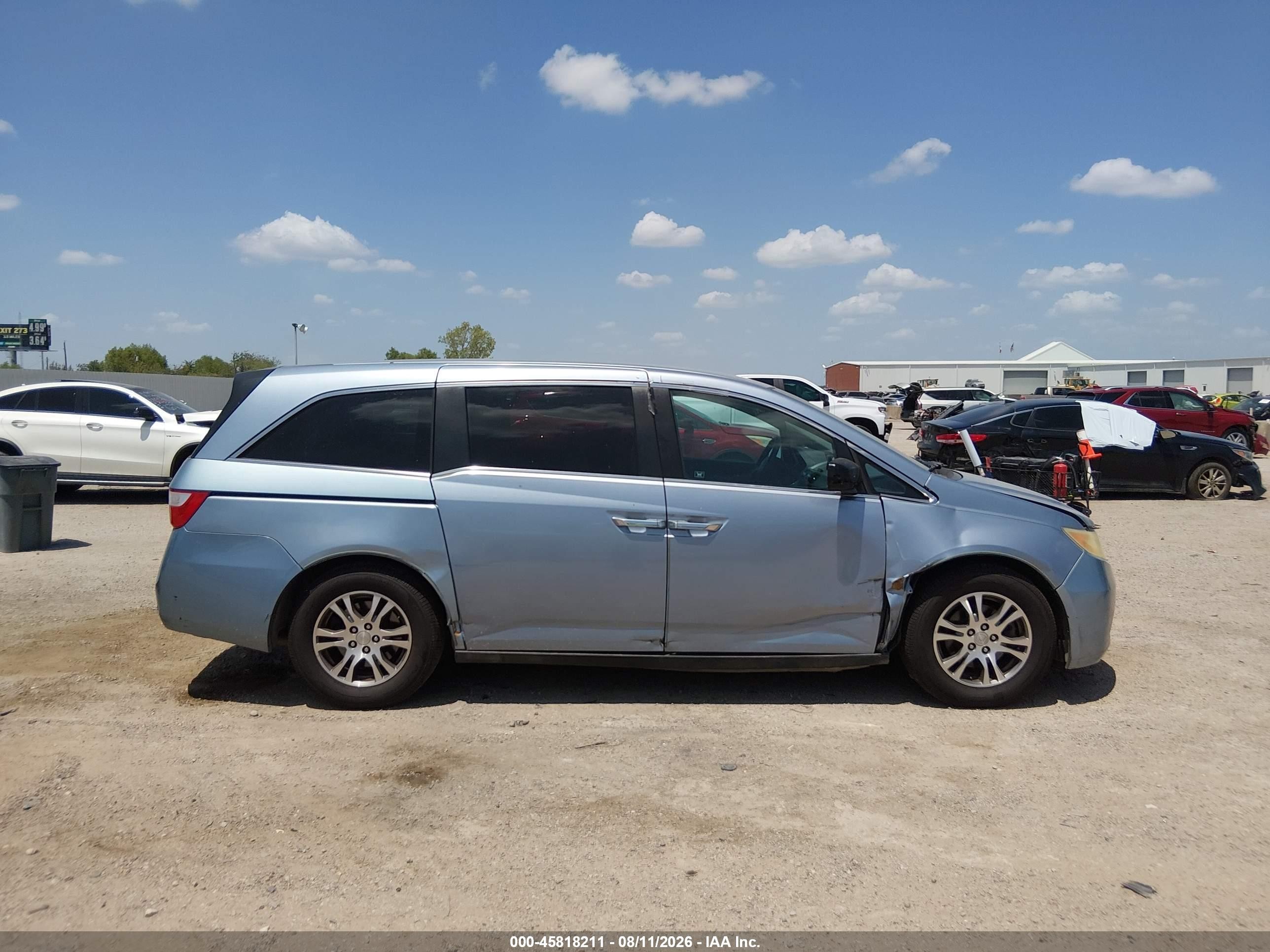 2012 Honda Odyssey Ex Silver vin: 5FNRL5H46CB093373