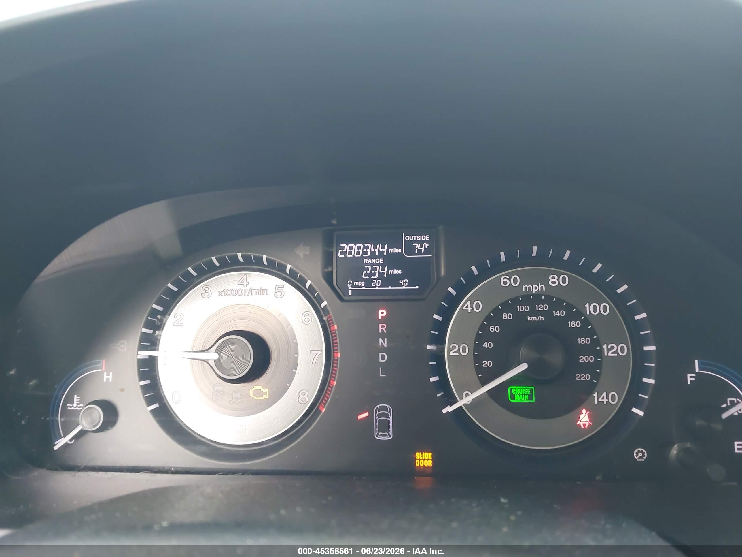 2013 Honda Odyssey Ex Gray vin: 5FNRL5H46DB019470