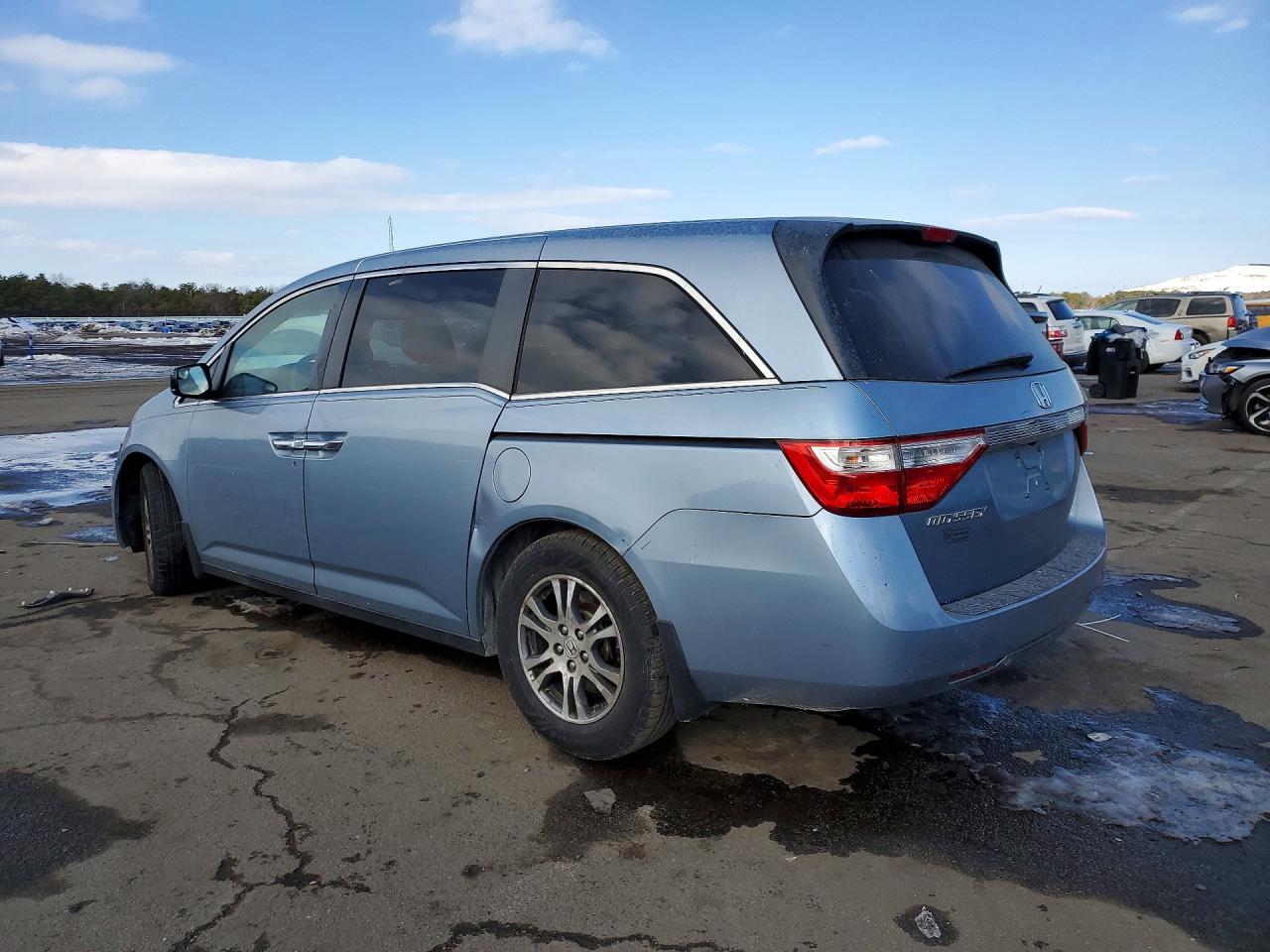 2013 Honda Odyssey Ex Синий vin: 5FNRL5H46DB049813