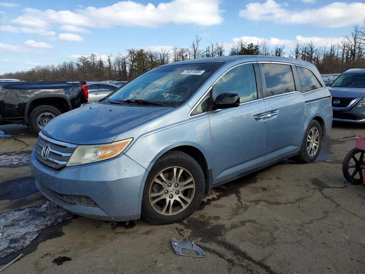 2013 Honda Odyssey Ex Синий vin: 5FNRL5H46DB049813