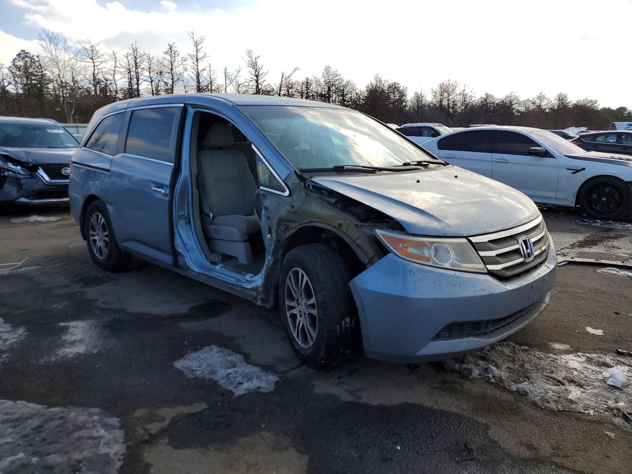 2013 Honda Odyssey Ex Синий vin: 5FNRL5H46DB049813