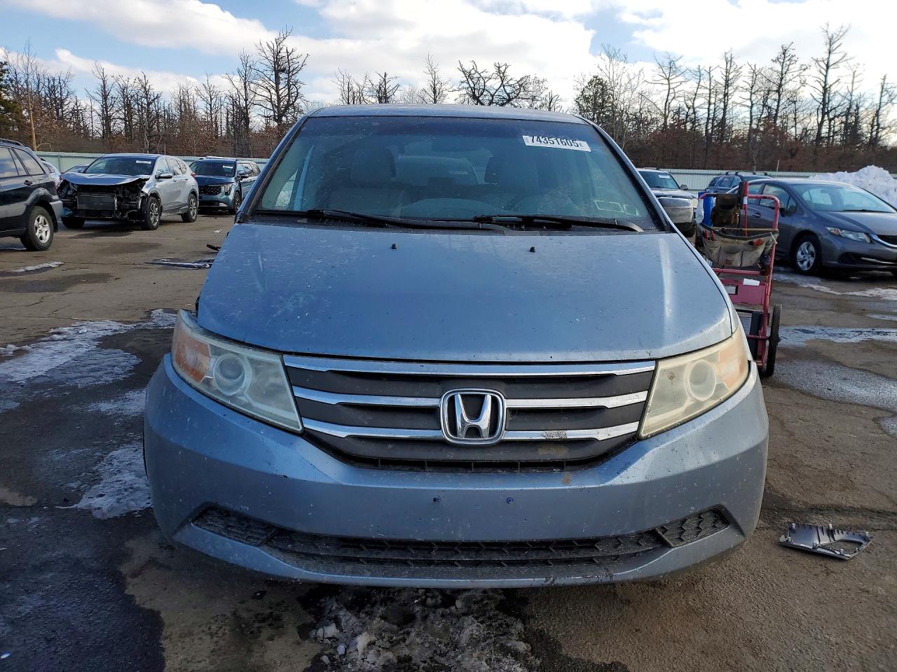 2013 Honda Odyssey Ex Синий vin: 5FNRL5H46DB049813