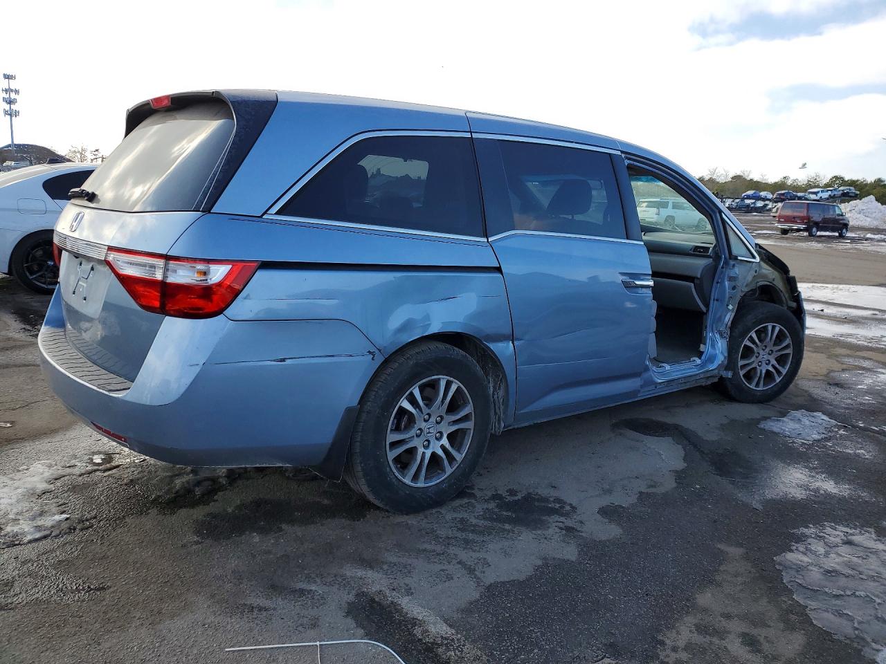 2013 Honda Odyssey Ex Синий vin: 5FNRL5H46DB049813