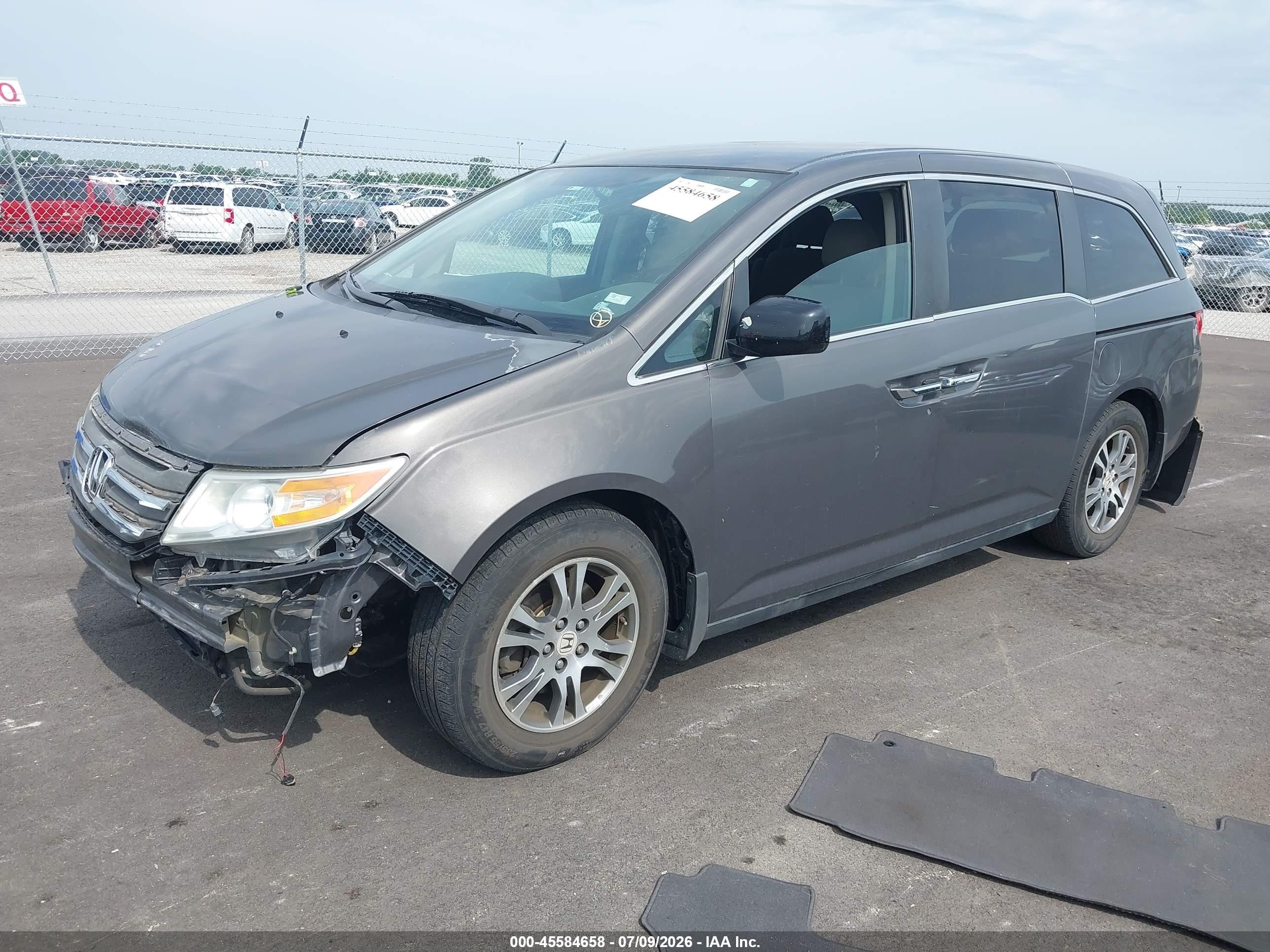 2013 Honda Odyssey Ex Серый vin: 5FNRL5H46DB070774