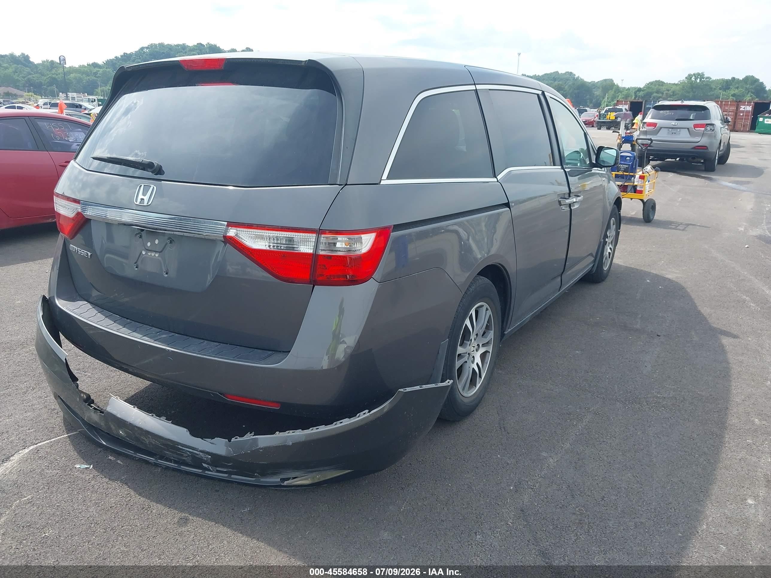 2013 Honda Odyssey Ex Серый vin: 5FNRL5H46DB070774