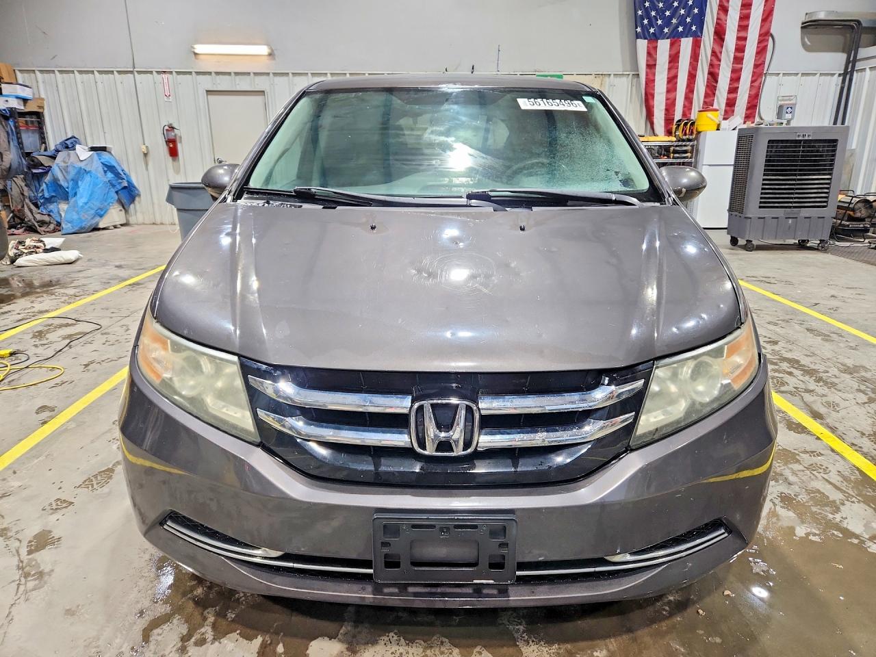 2014 Honda Odyssey Ex Gray vin: 5FNRL5H46EB030020