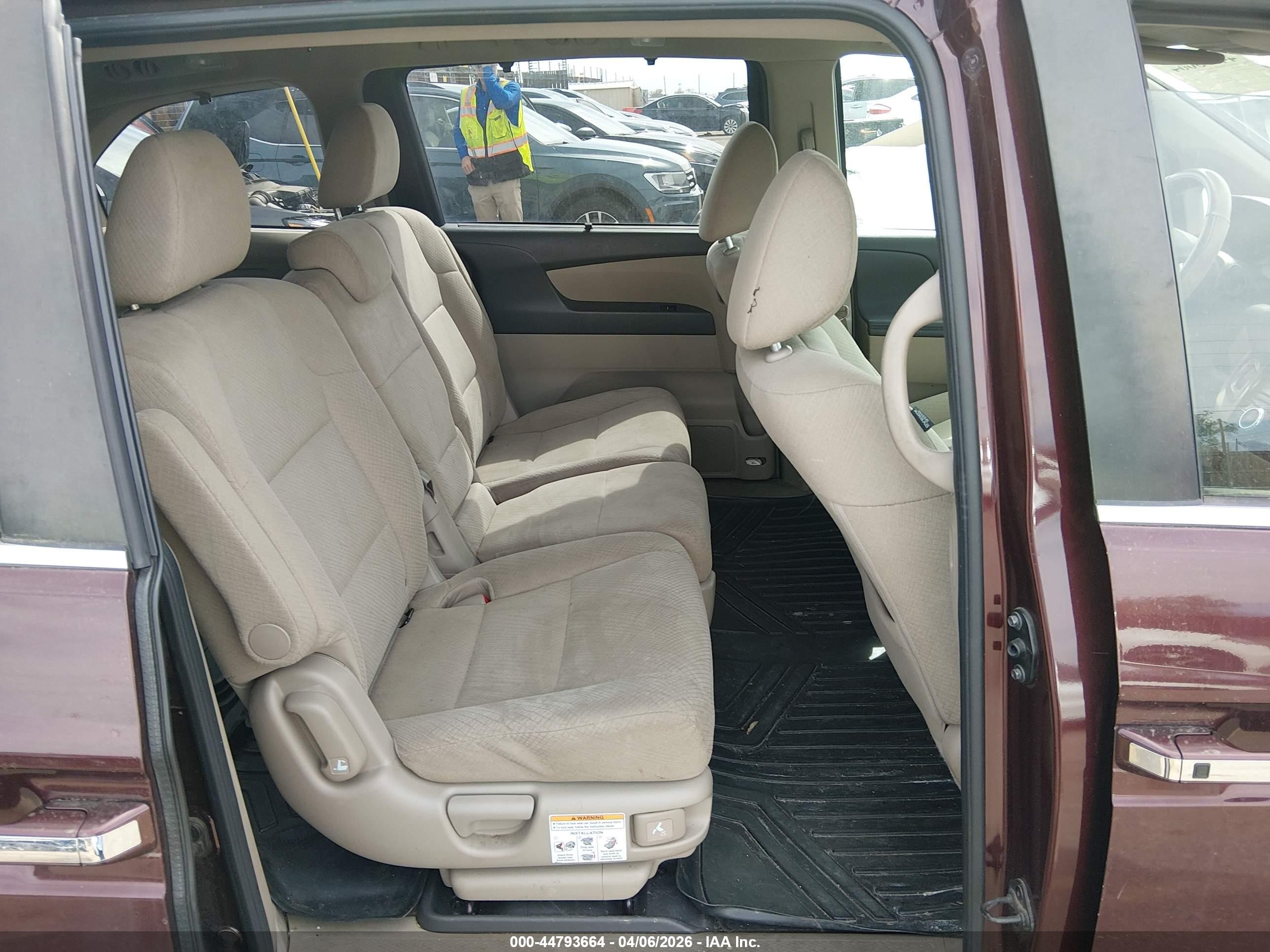 2014 Honda Odyssey Ex Burgundy vin: 5FNRL5H46EB050901