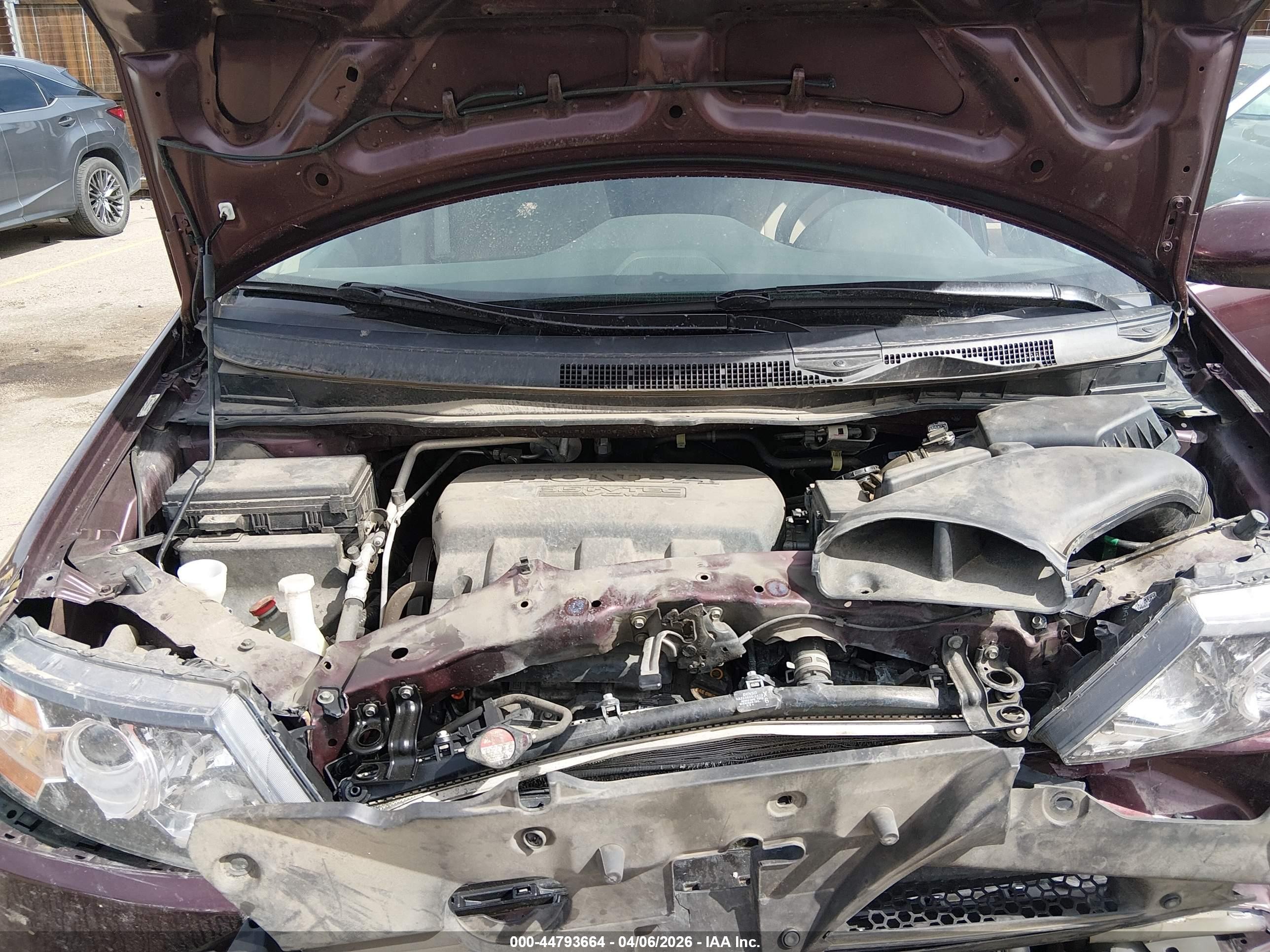 2014 Honda Odyssey Ex Burgundy vin: 5FNRL5H46EB050901