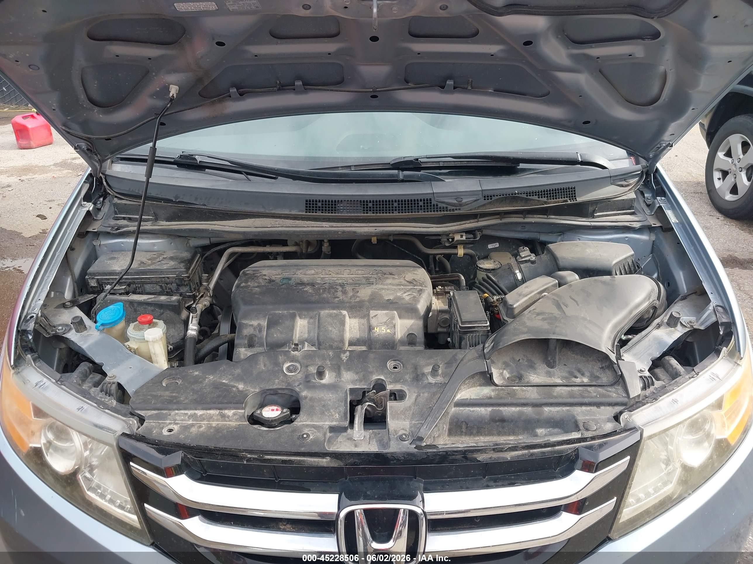 2014 Honda Odyssey Ex Blue vin: 5FNRL5H46EB057900