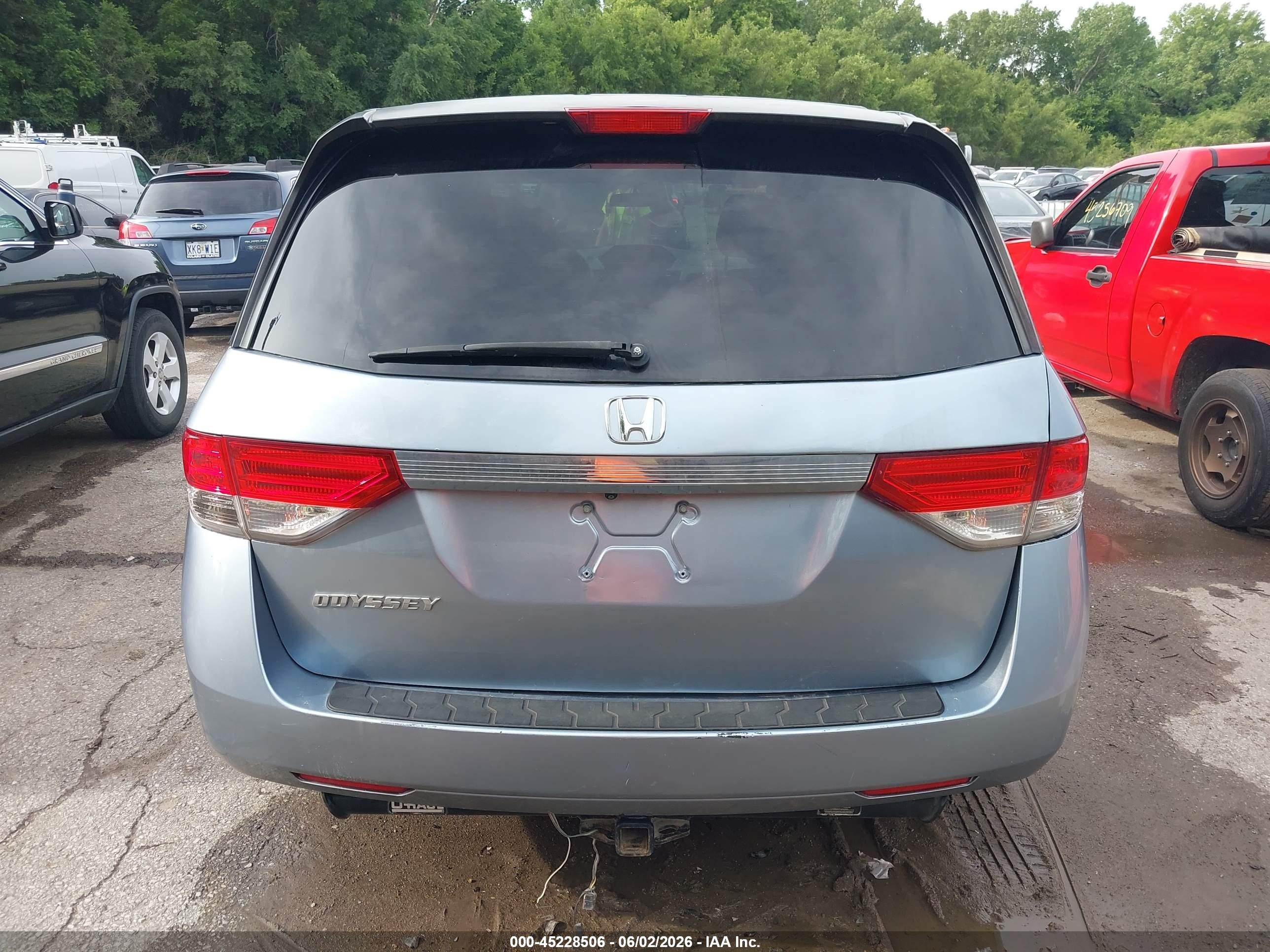 2014 Honda Odyssey Ex Blue vin: 5FNRL5H46EB057900