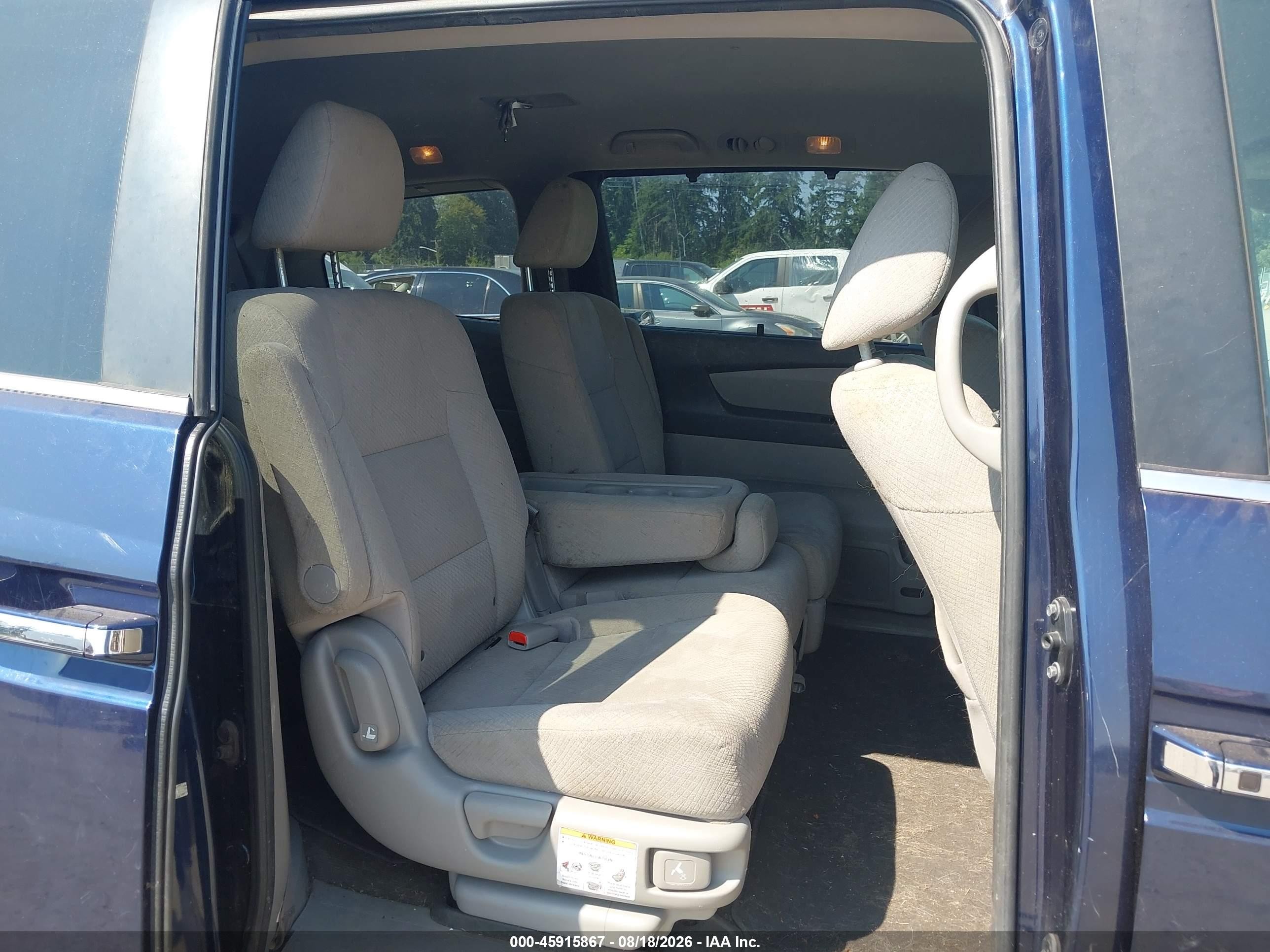 2014 Honda Odyssey Ex Blue vin: 5FNRL5H46EB109381