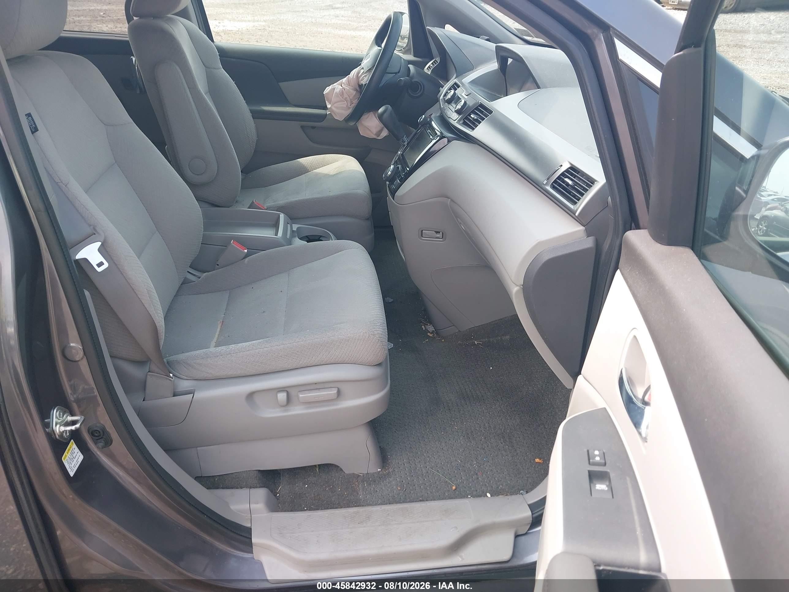 2015 Honda Odyssey Ex Gray vin: 5FNRL5H46FB068929