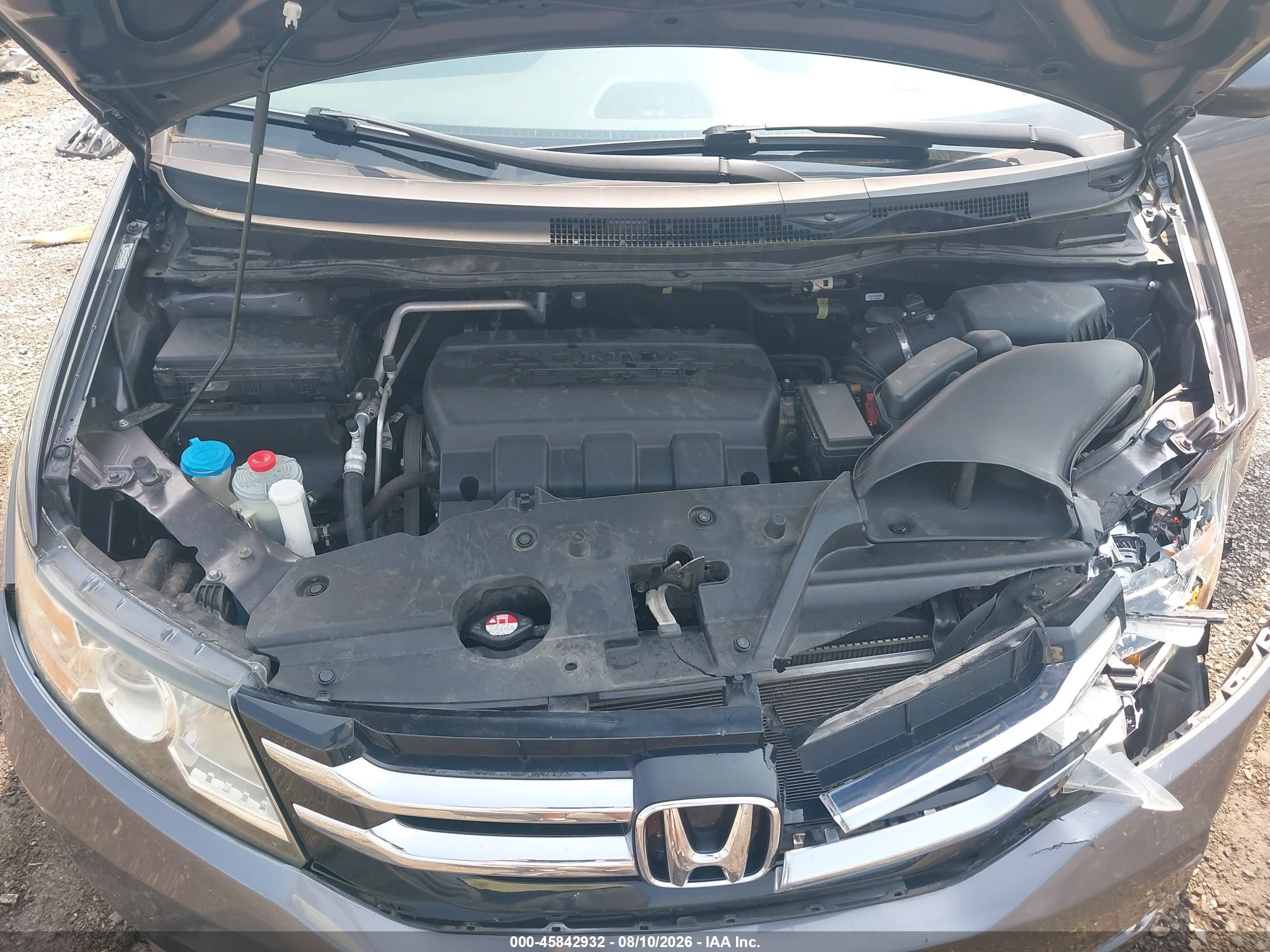 2015 Honda Odyssey Ex Gray vin: 5FNRL5H46FB068929