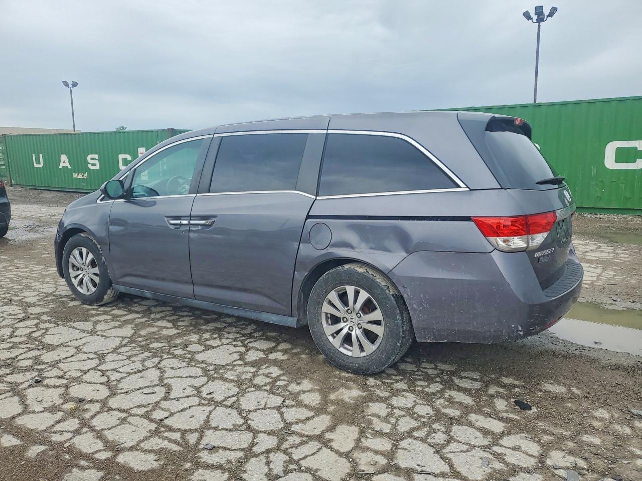 2015 Honda Odyssey Ex Gray vin: 5FNRL5H46FB076108