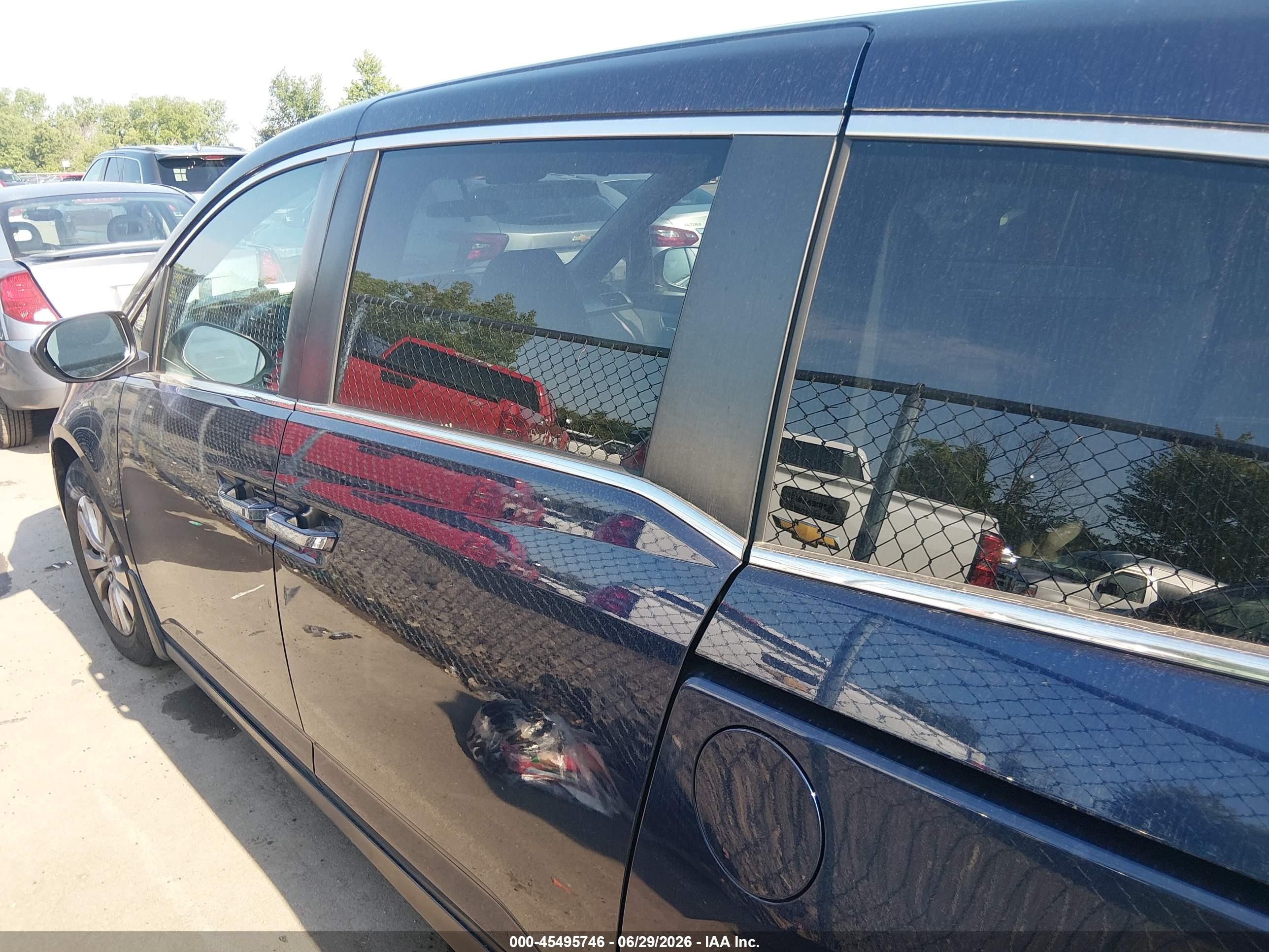 2015 Honda Odyssey Ex Blue vin: 5FNRL5H46FB080529