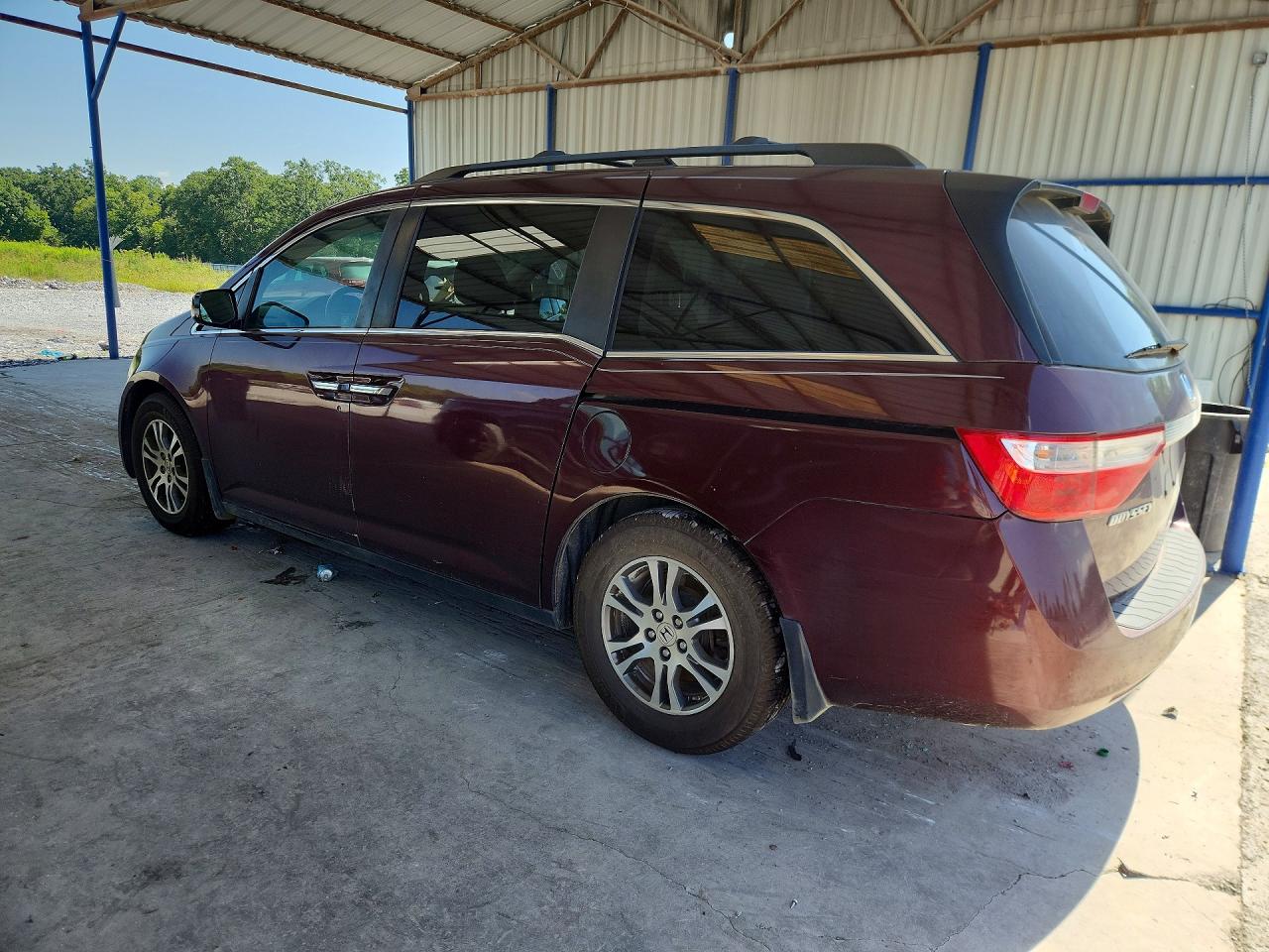 2011 Honda Odyssey Ex Burgundy vin: 5FNRL5H47BB003713