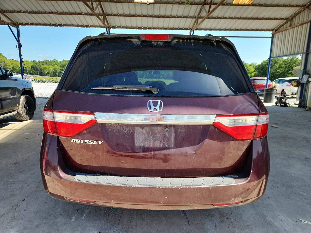 2011 Honda Odyssey Ex Burgundy vin: 5FNRL5H47BB003713